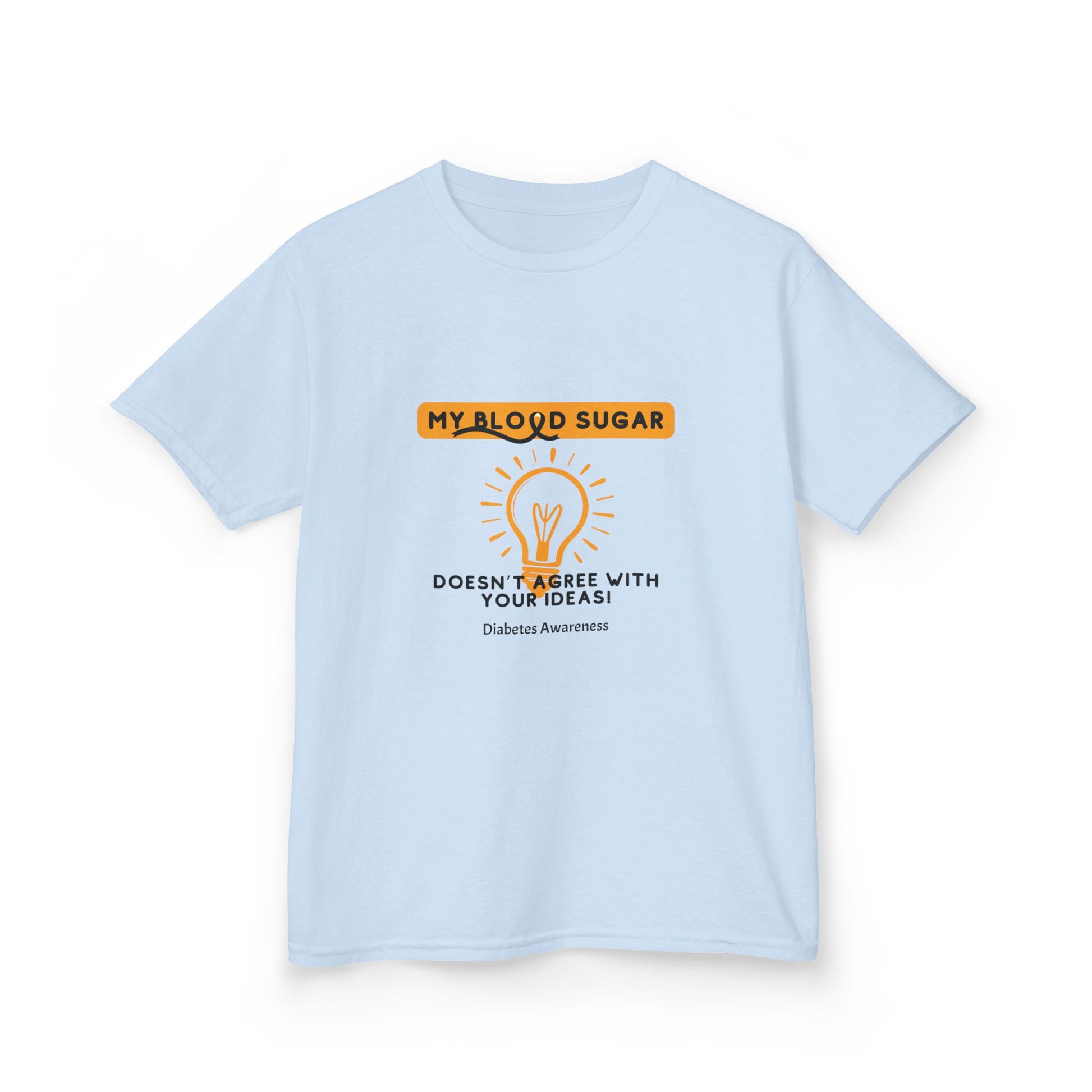 The Diabuddies Store My Blood Sugar Doesn't Agree - Kids Tee My Blood Sugar Doesn't Agree - Kids Tee: A humorous tee for the little warrior in your life. This "My Blood Sugar Doesn't Agree" Kids' Tee is a fun and relatable way to express the daily ups and