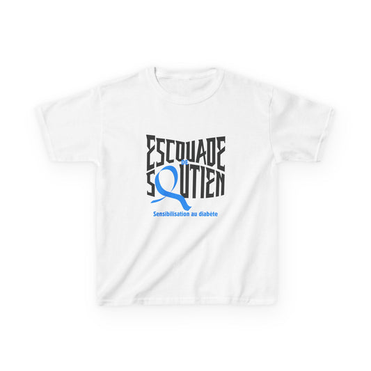 The Diabuddies Store Diabetes Support Squad (French) - Kids Tee Diabetes Support Squad (French) - Kids Tee: Unite against diabetes with the Diabetes Support Squad Kids' French Tee! This super-soft t-shirt is perfect for little heroes showing their support