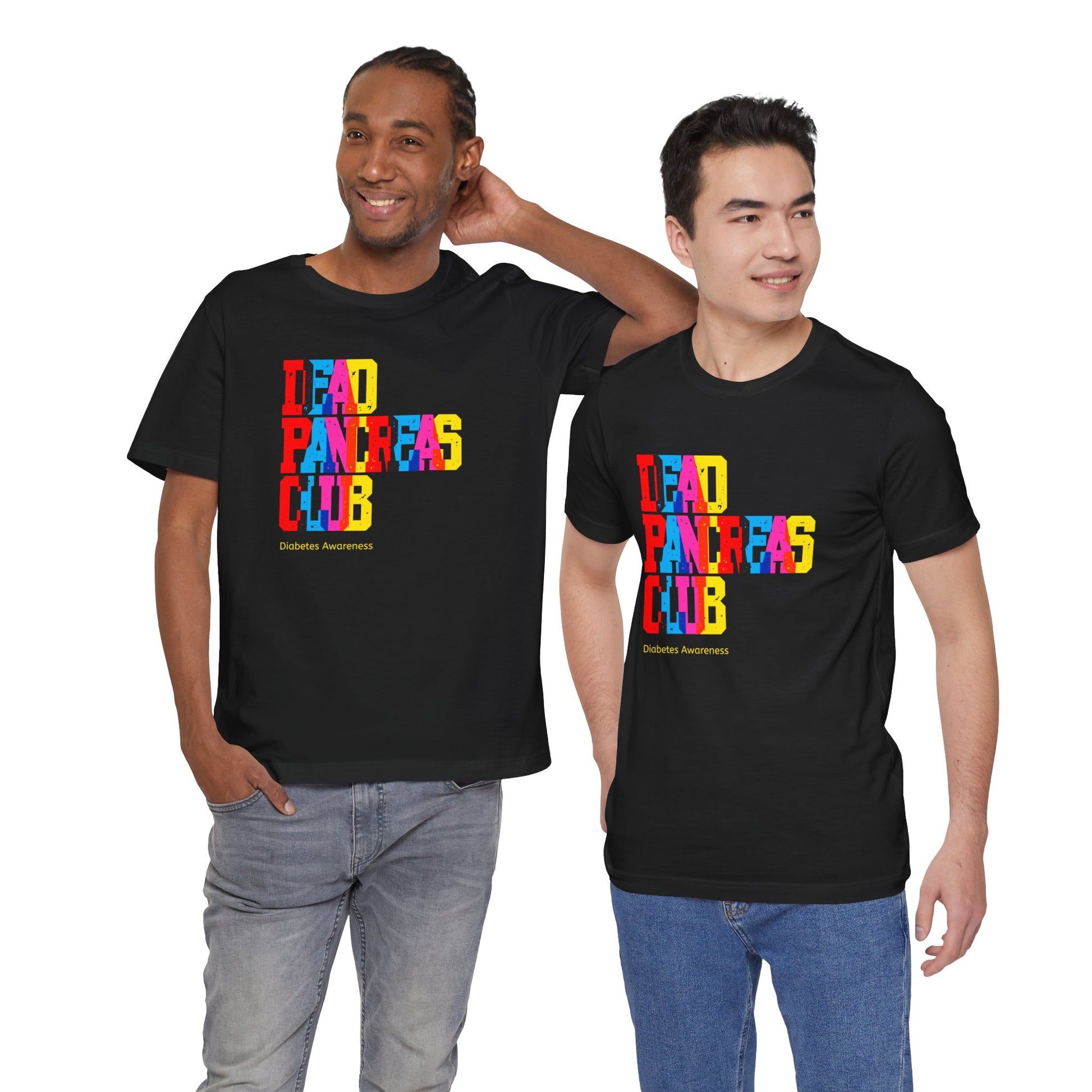 Colorful Dead Pancreas Club - Unisex Tee The Diabuddies Store T-Shirts $22.50