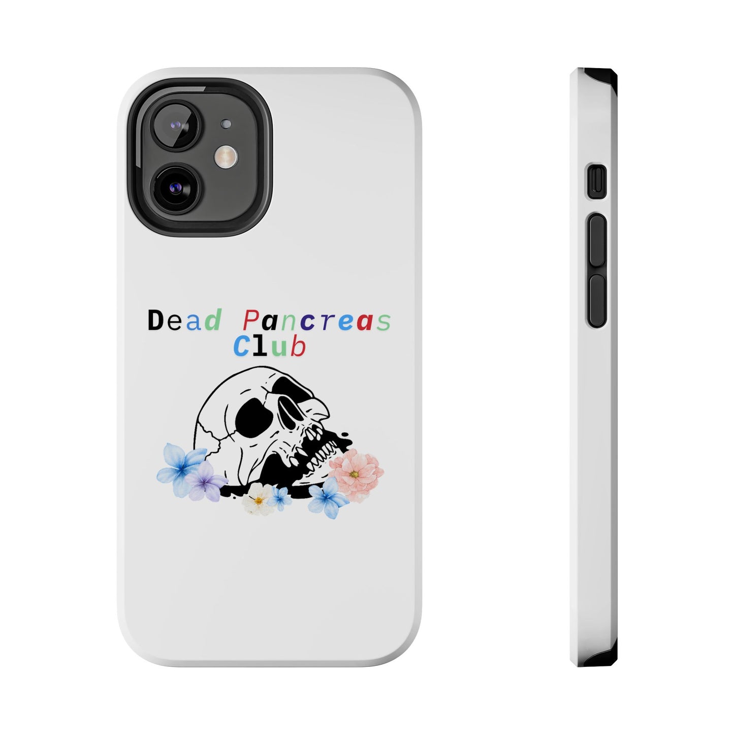 Skull & Flowers Dead Pancreas Club - Phone Case The Diabuddies Store Mobile Phone Cases $18.23