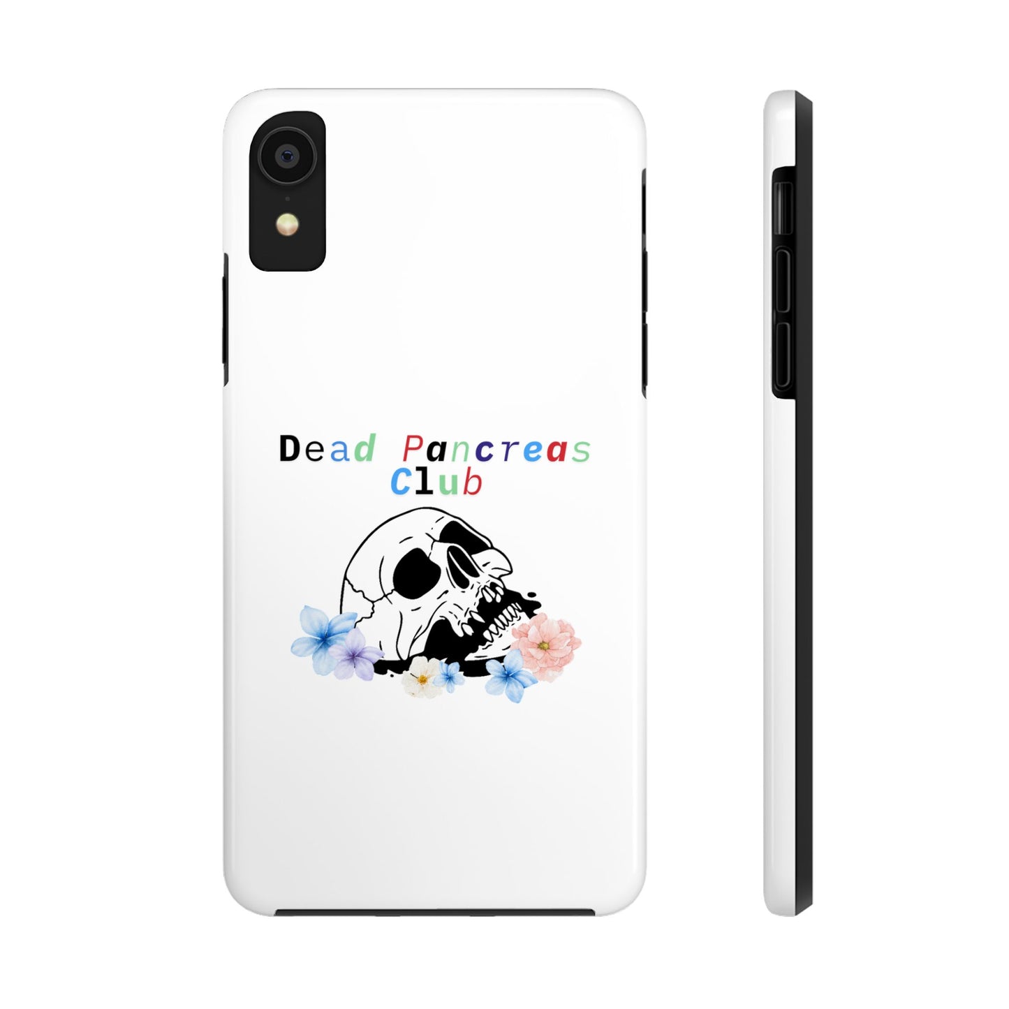 Skull & Flowers Dead Pancreas Club - Phone Case The Diabuddies Store Mobile Phone Cases $18.23