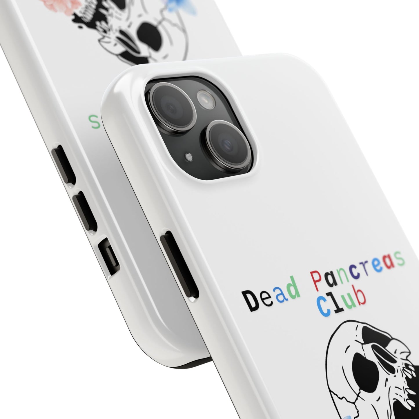 Skull & Flowers Dead Pancreas Club - Phone Case The Diabuddies Store Mobile Phone Cases $18.23