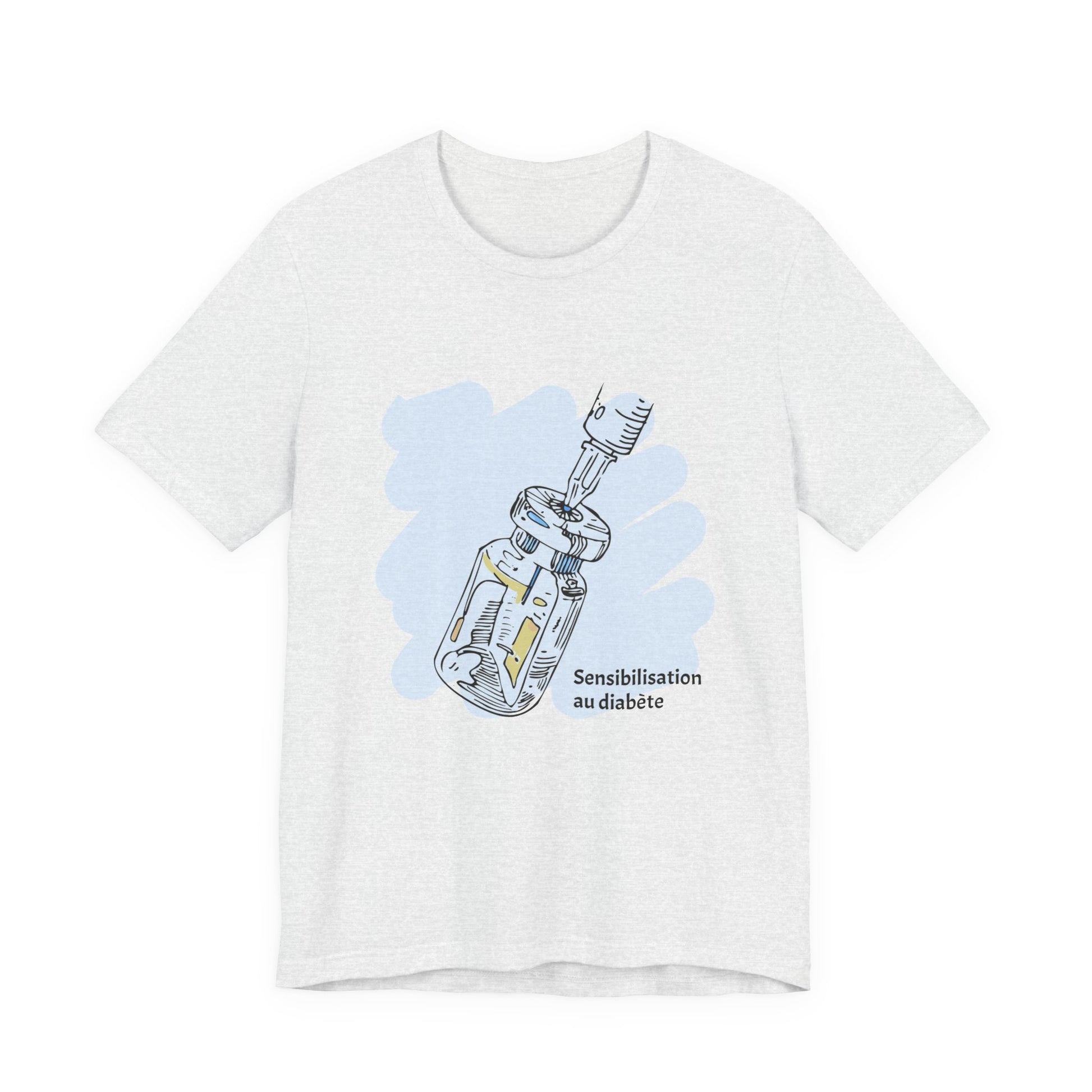 Insulin Vial - Diabetes Awareness (French) - Unisex Tee The Diabuddies Store T-Shirts $22.50