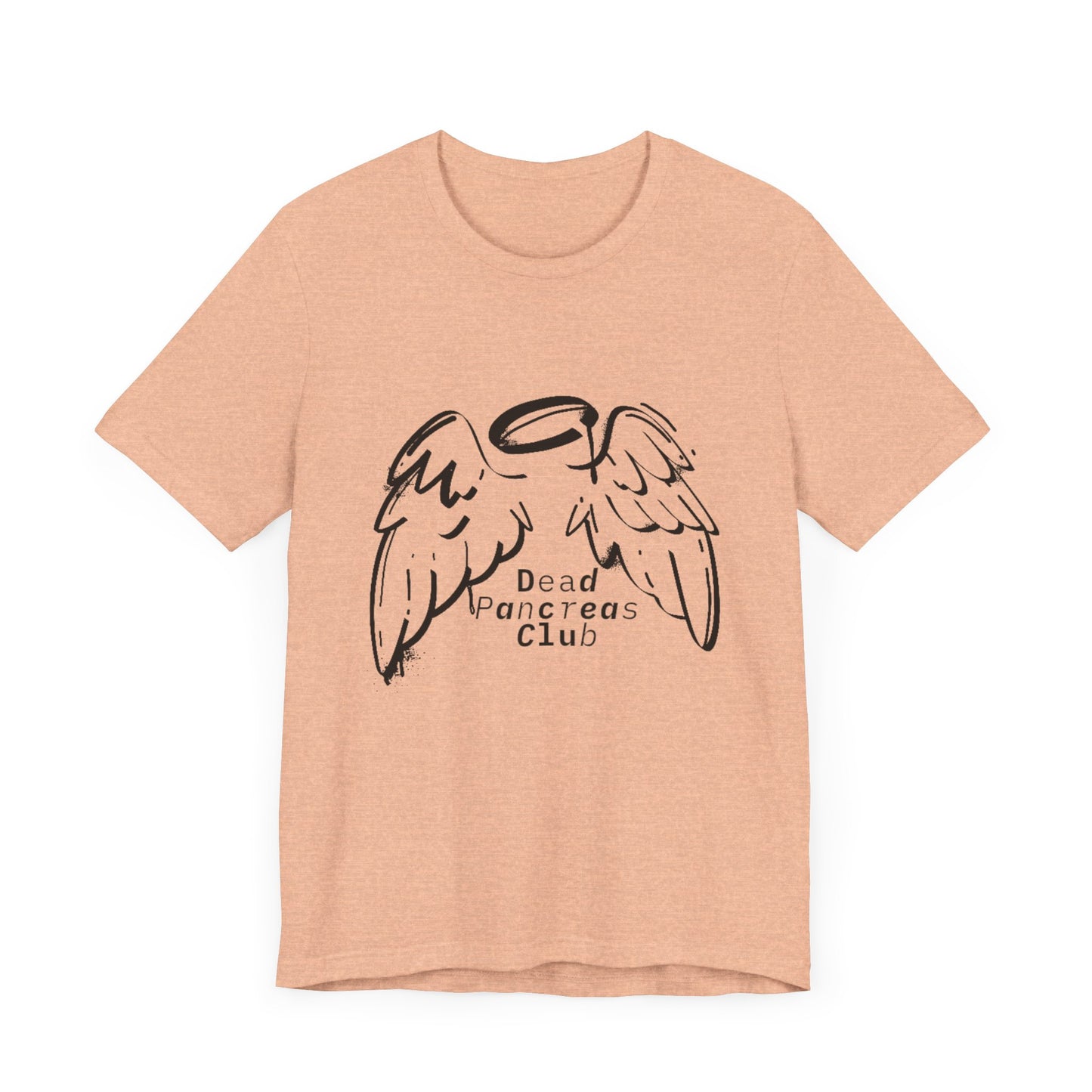 Dead Pancreas Club (Angel wings) - Unisex Tee The Diabuddies Store T-Shirts $24.25