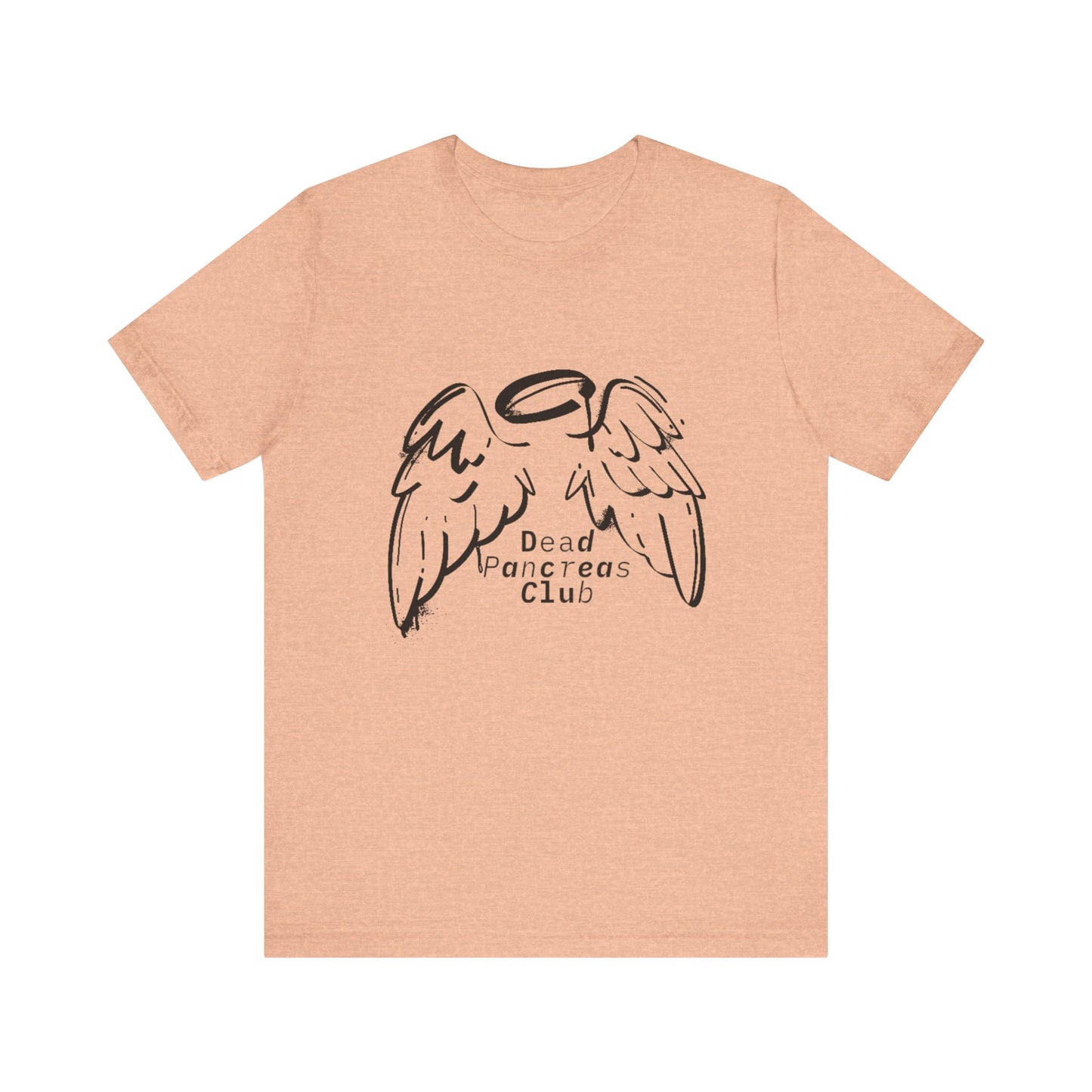 Dead Pancreas Club (Angel wings) - Unisex Tee The Diabuddies Store T-Shirts $24.73