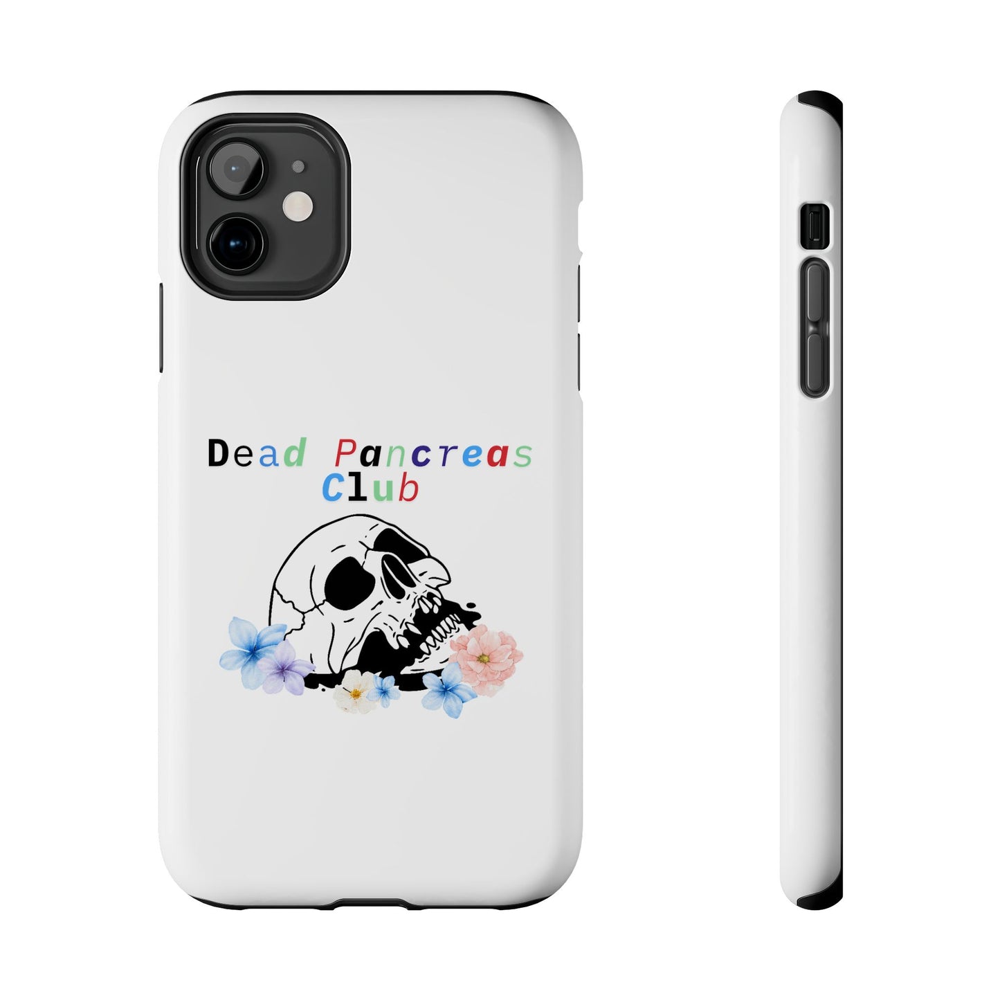 Skull & Flowers Dead Pancreas Club - Phone Case The Diabuddies Store Mobile Phone Cases $18.23