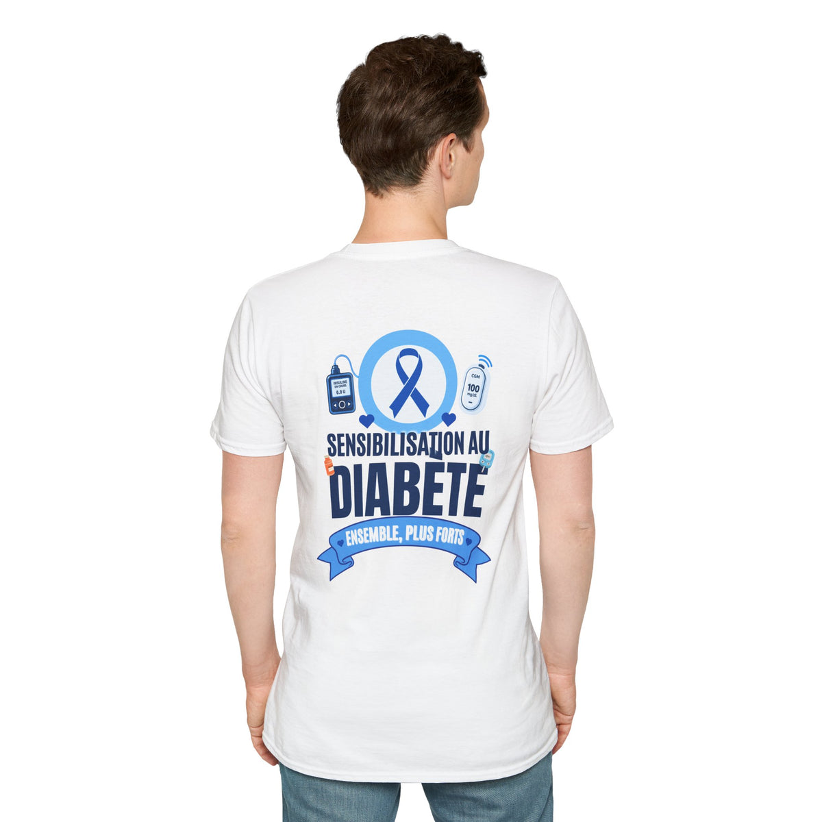 Sensibilisation au Diabète - Ensemble, plus fort T-Shirt