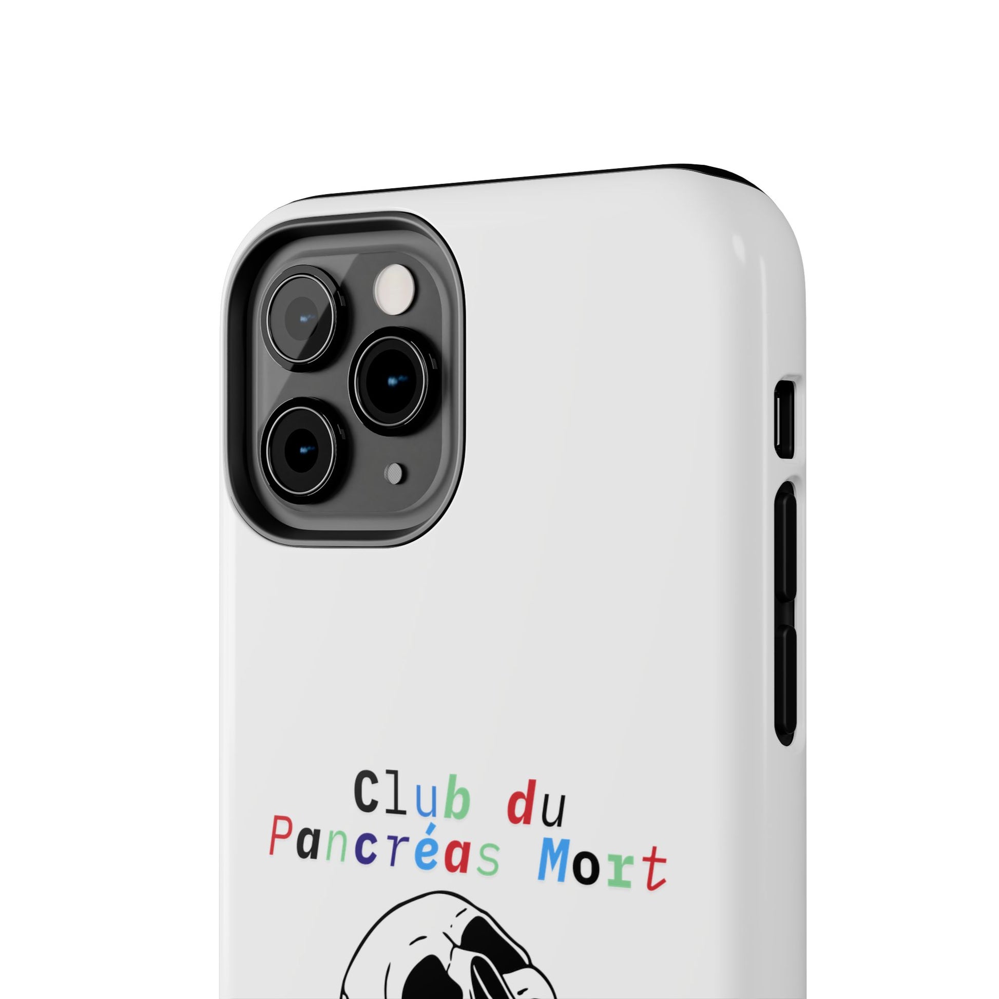 Skull & Flowers, Dead Pancreas Club (French) - Phone Cases The Diabuddies Store Mobile Phone Cases $18.23