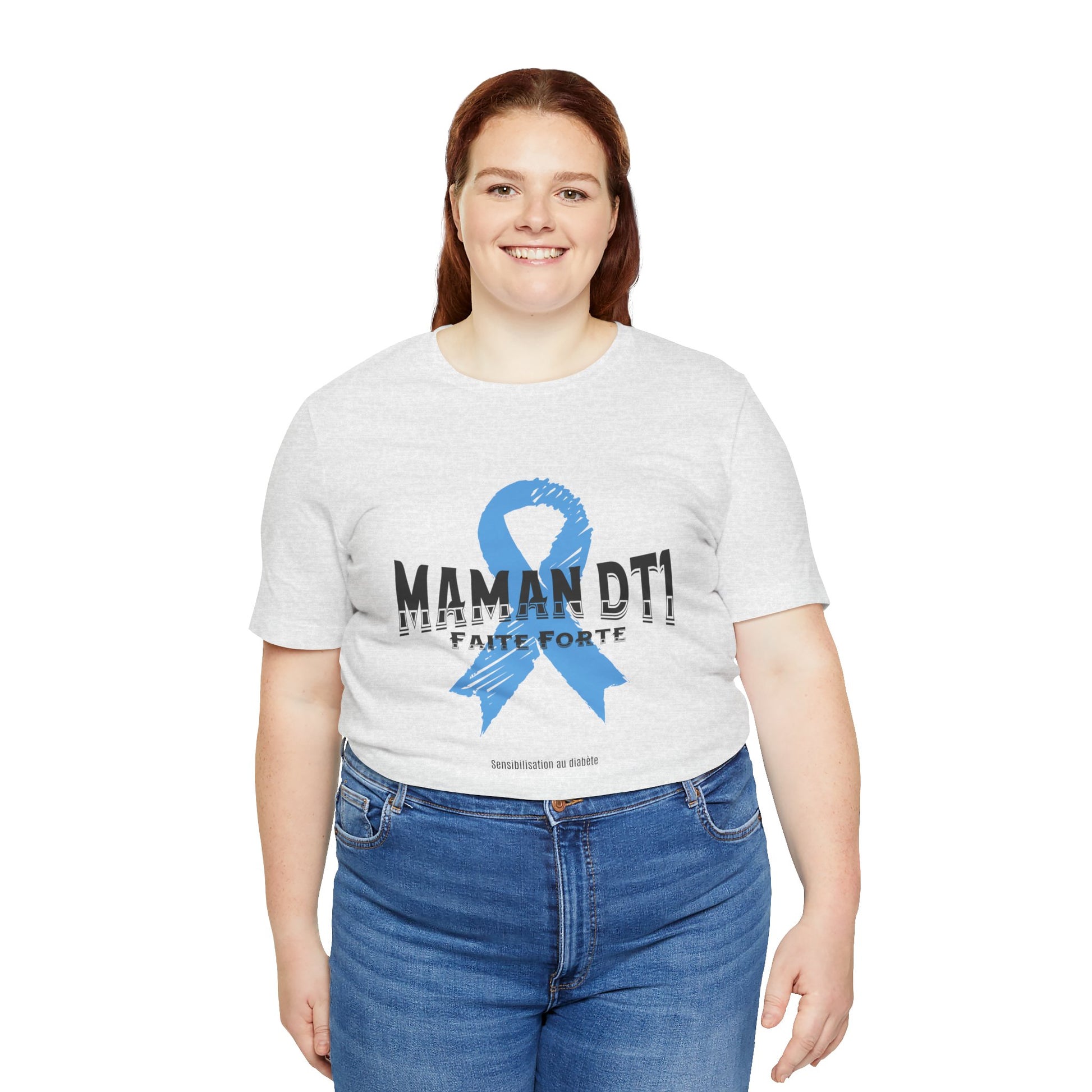 DT1 Mom, Made Strong (French) - Unisex Tee The Diabuddies Store T-Shirts $22.50