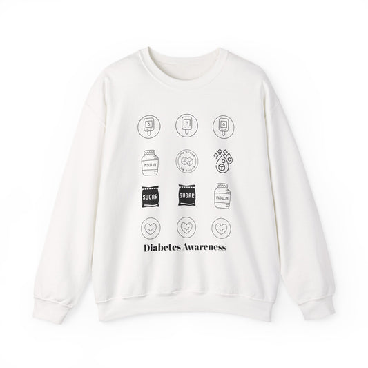 Diabetes Cycle Options - Unisex Sweatshirt The Diabuddies Store Sweatshirts $29.49