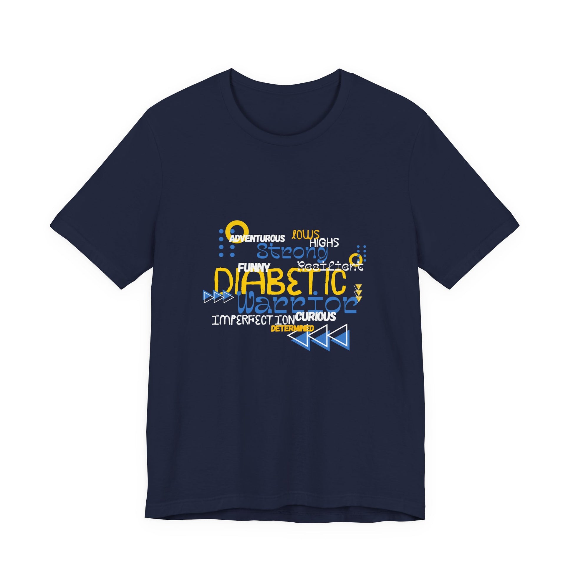 The Diabuddies Store Uplifted & Unleashed - Unisex Tee Uplifted & Unleashed - Unisex Tee: Embrace your strength, defy the odds. The "Uplifted & Unleashed" tee is more than just a shirt; it's a vibrant testament to the diabetic warrior within. Adorned with