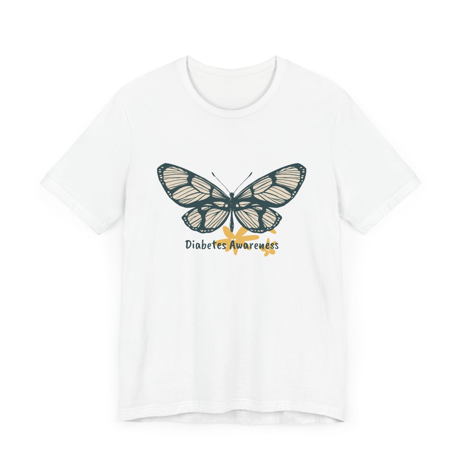 Green Butterfly & Flowers - Unisex Tee The Diabuddies Store T-Shirts $24.25