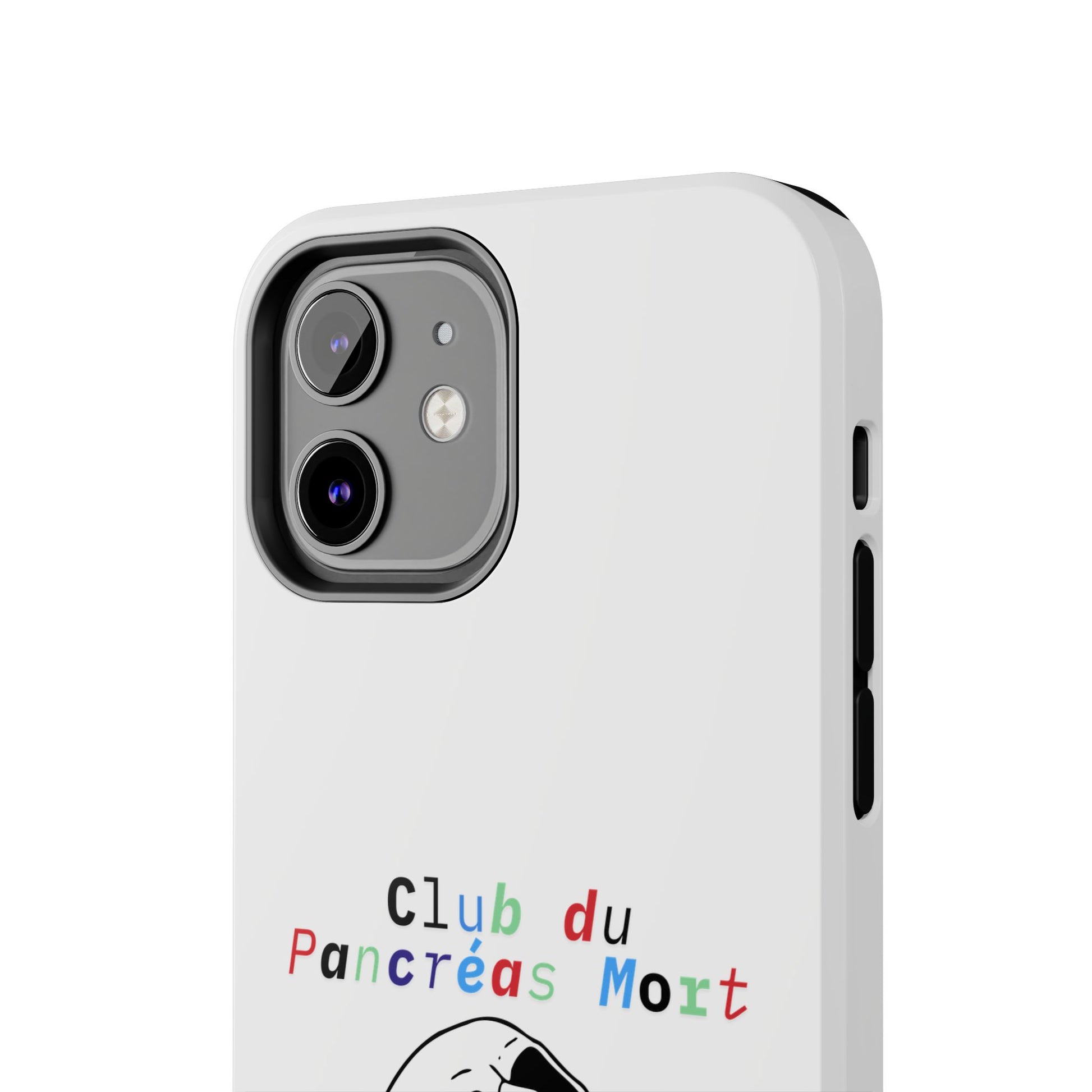 Skull & Flowers, Dead Pancreas Club (French) - Phone Cases The Diabuddies Store Mobile Phone Cases $18.23