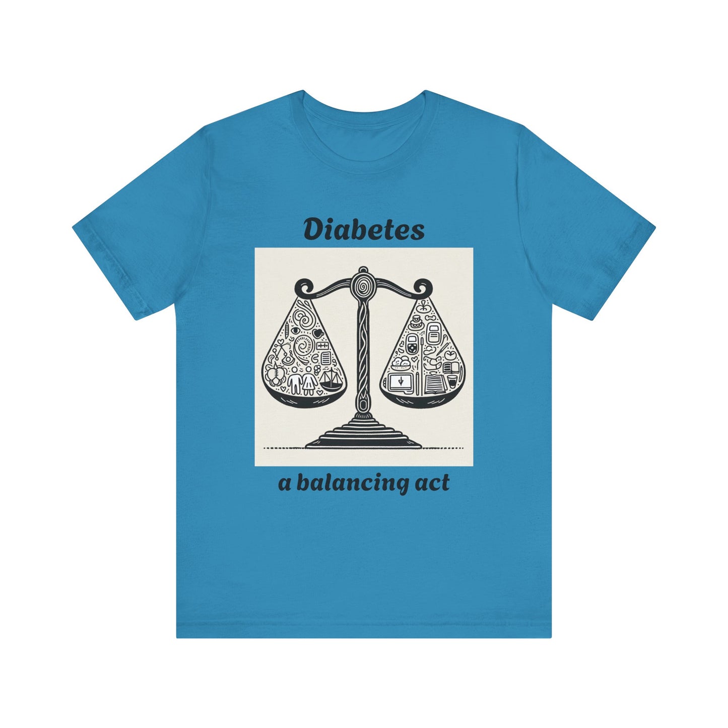Diabetes Balancing Act - Unisex Tee The Diabuddies Store T-Shirts $24.25