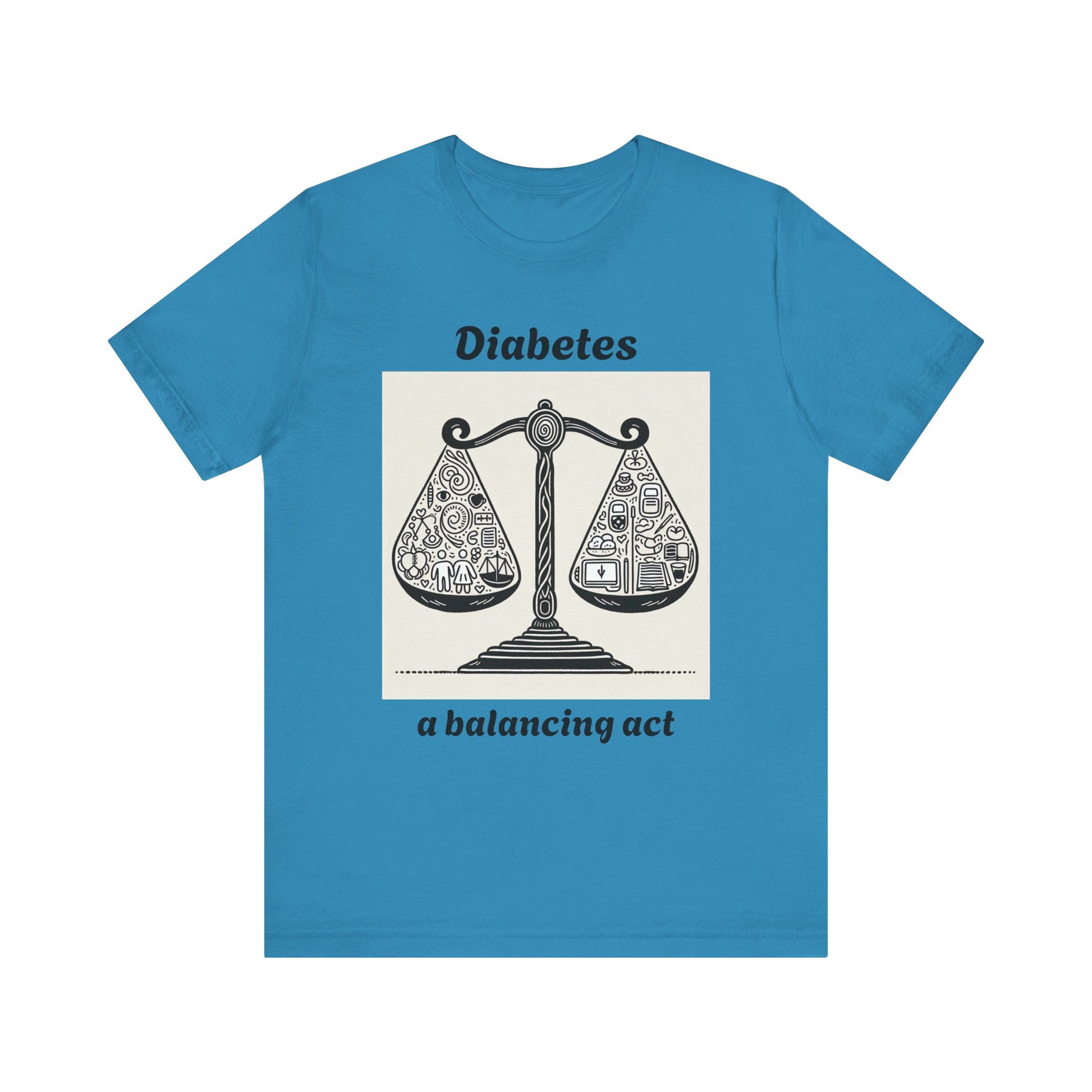 Diabetes Balancing Act - Unisex Tee The Diabuddies Store T-Shirts $24.25