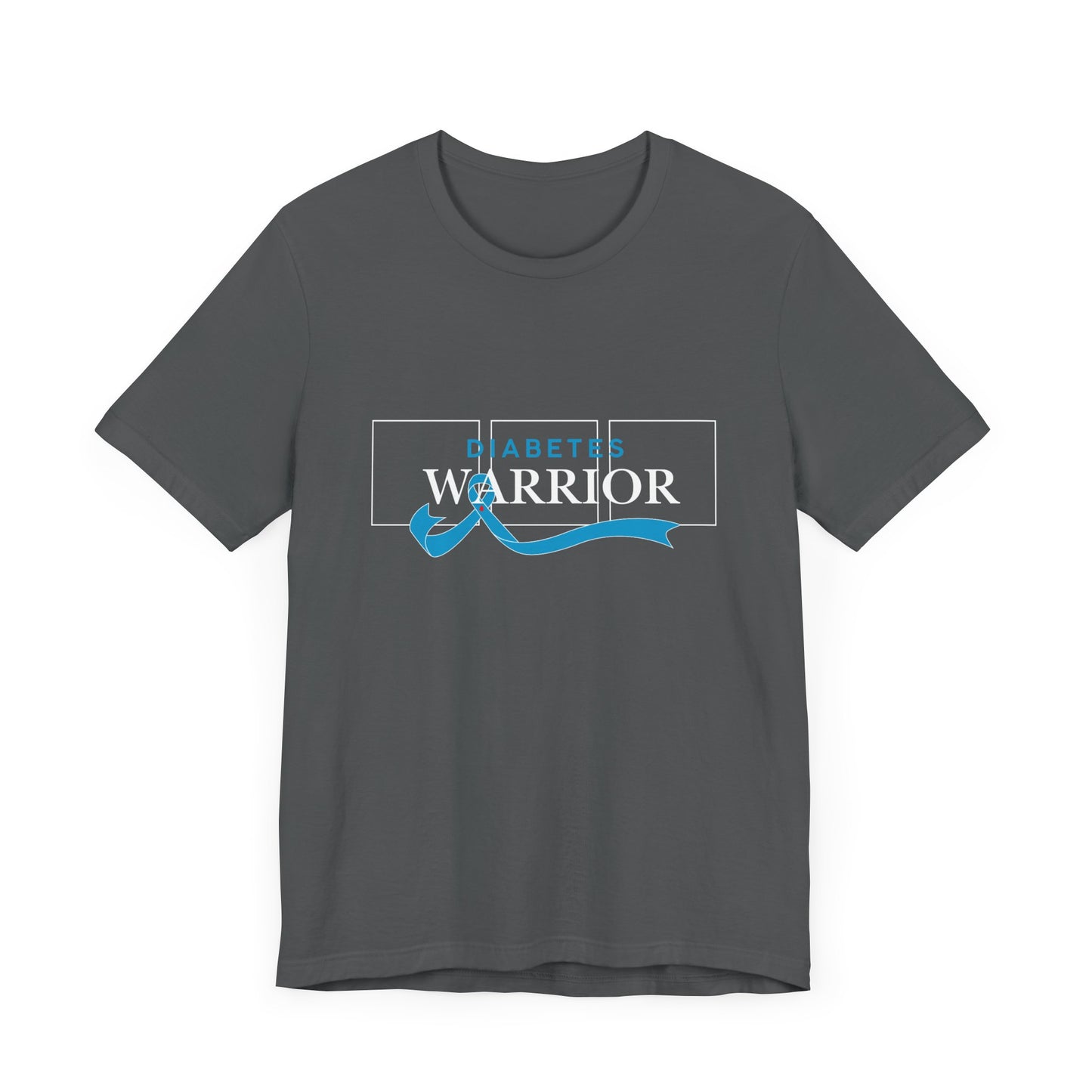 Diabetes Warrior, Blue Ribbon - Unisex Tee The Diabuddies Store T-Shirts $22.50
