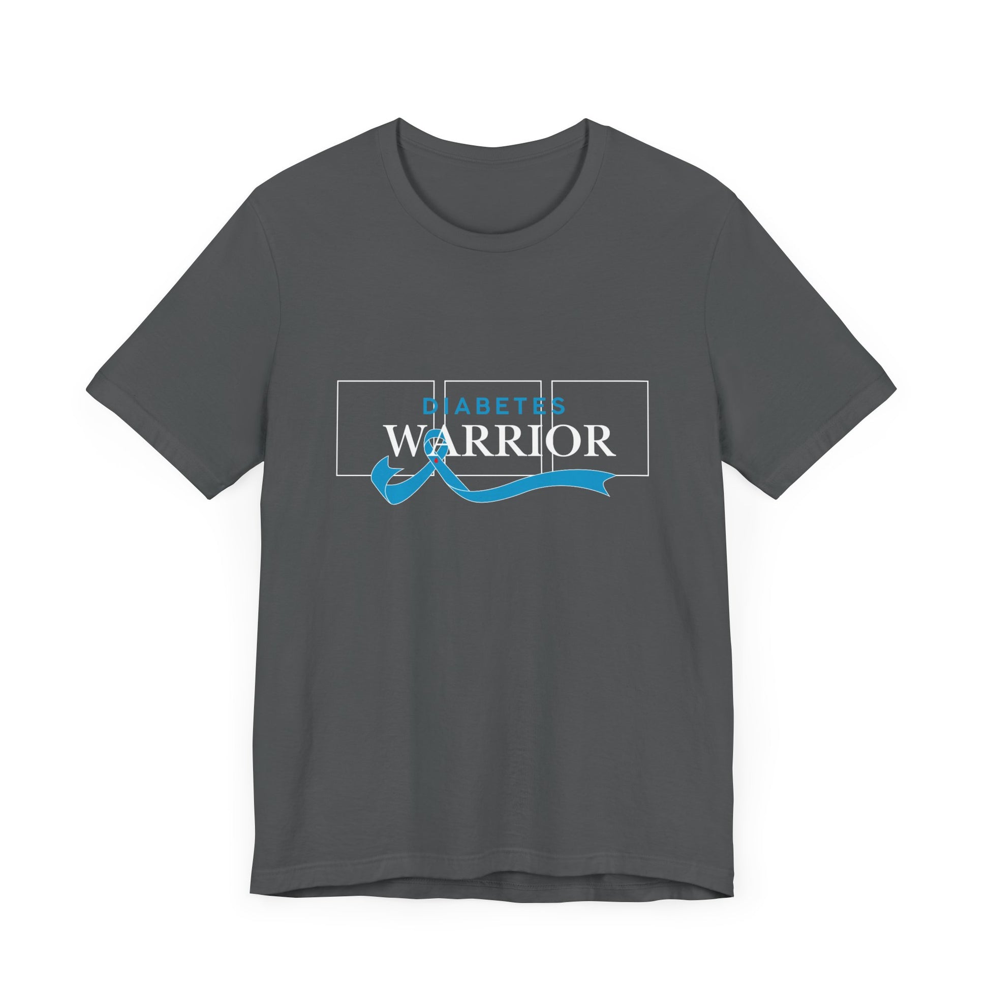 Diabetes Warrior, Blue Ribbon - Unisex Tee The Diabuddies Store T-Shirts $22.50