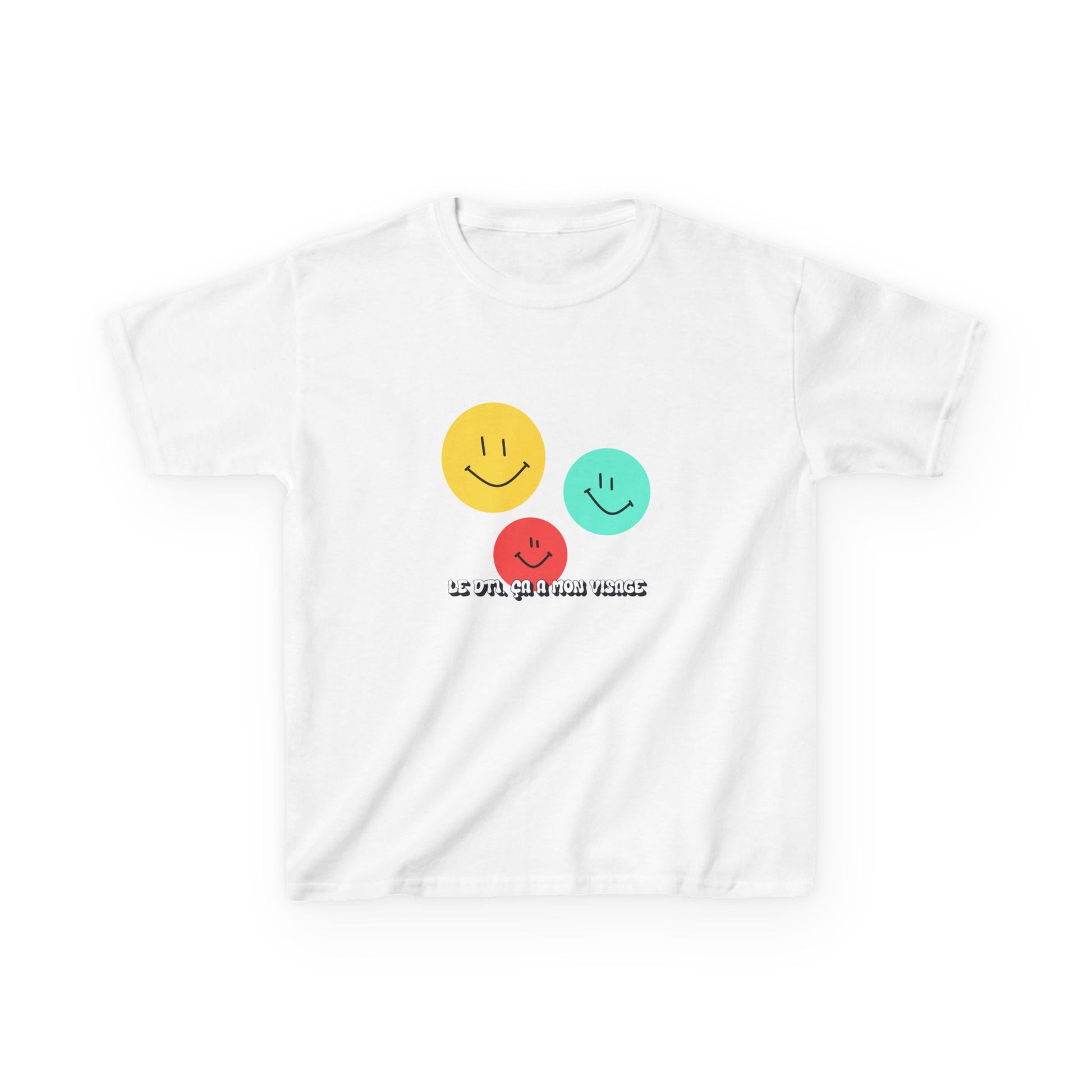 The Diabuddies Store T1D Looks like me w/ Smiley Faces (French) - Kids Tee T1D Looks like me w/ Smiley Faces (French) - Kids Tee: This cheerful T-shirt is a fun and powerful way for kids to celebrate their strength and spread awareness about Type 1 diabet