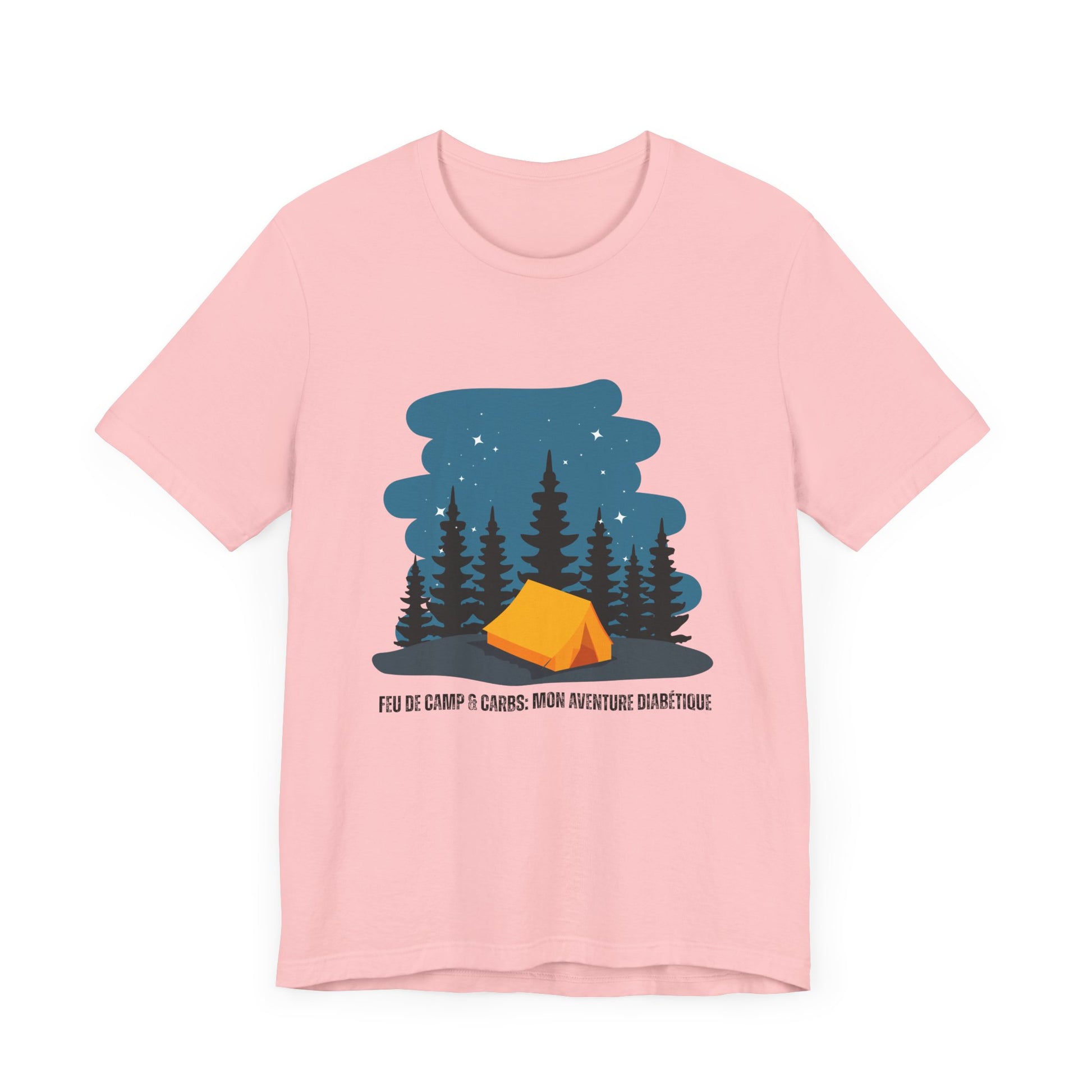 Campfire & Carbs! (French) - Unisex Tee The Diabuddies Store T-Shirts $22.50