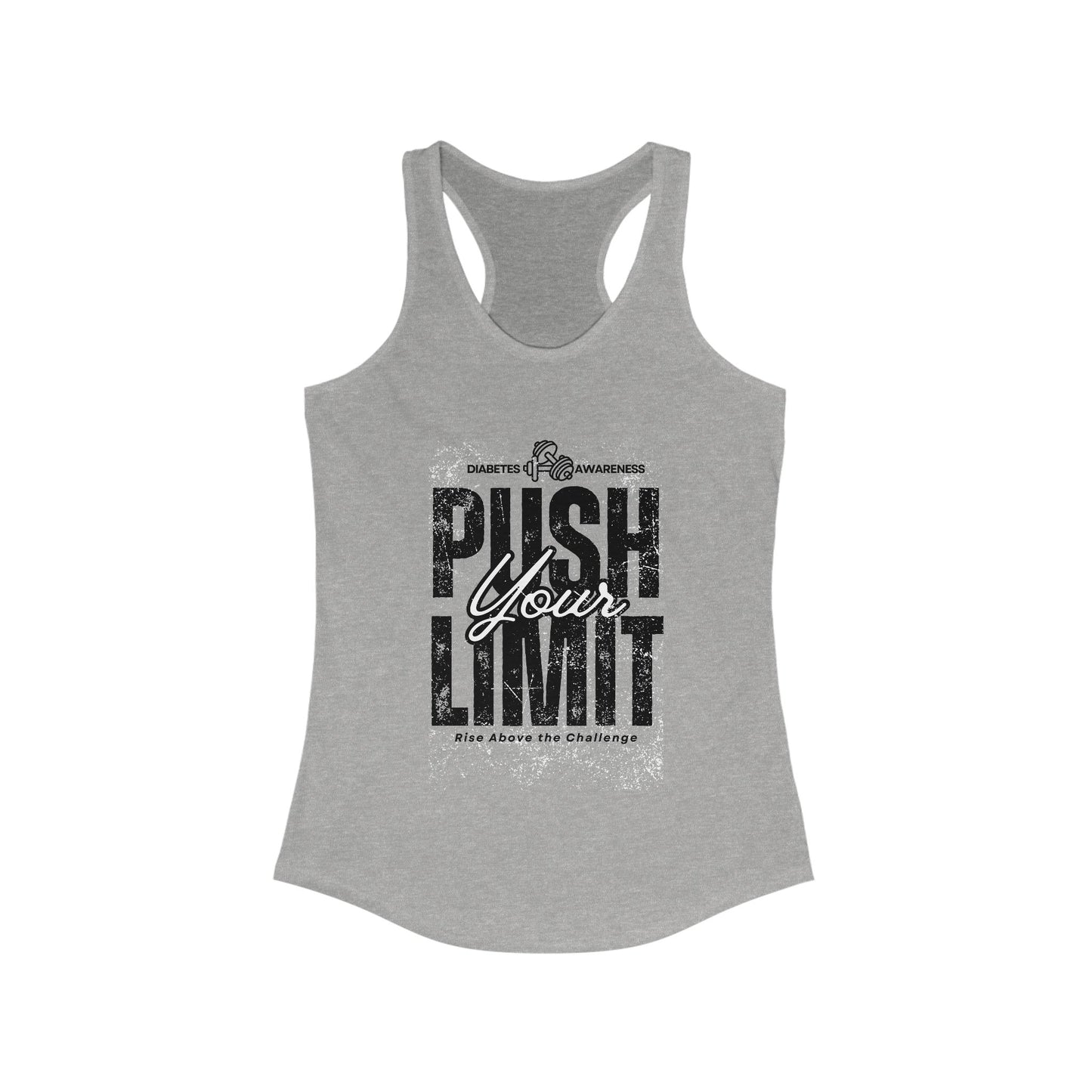 Push your Limit! - Racerback Tank The Diabuddies Store Tank Tops $19.96