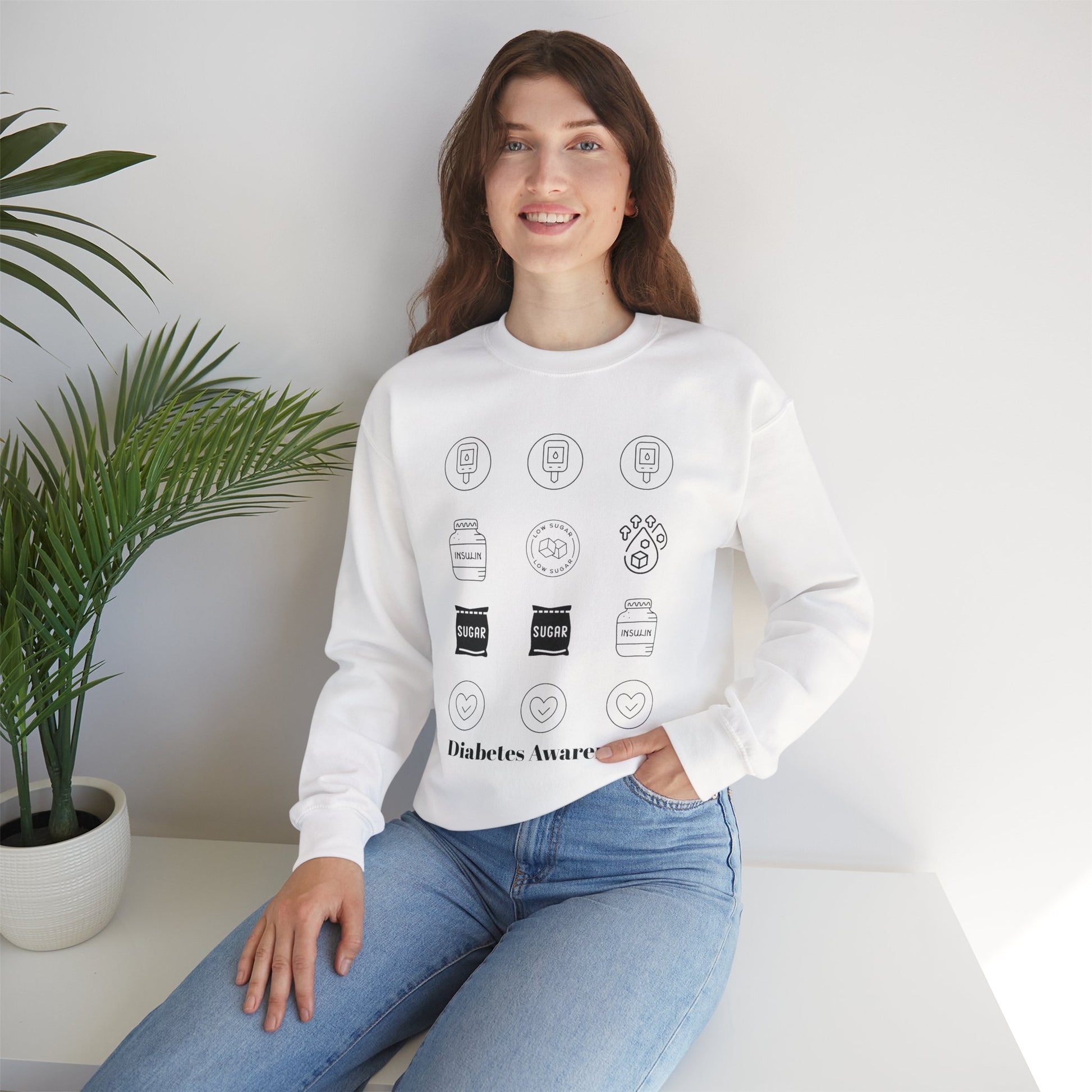 Diabetes Cycle Options - Unisex Sweatshirt The Diabuddies Store Sweatshirts $35.70