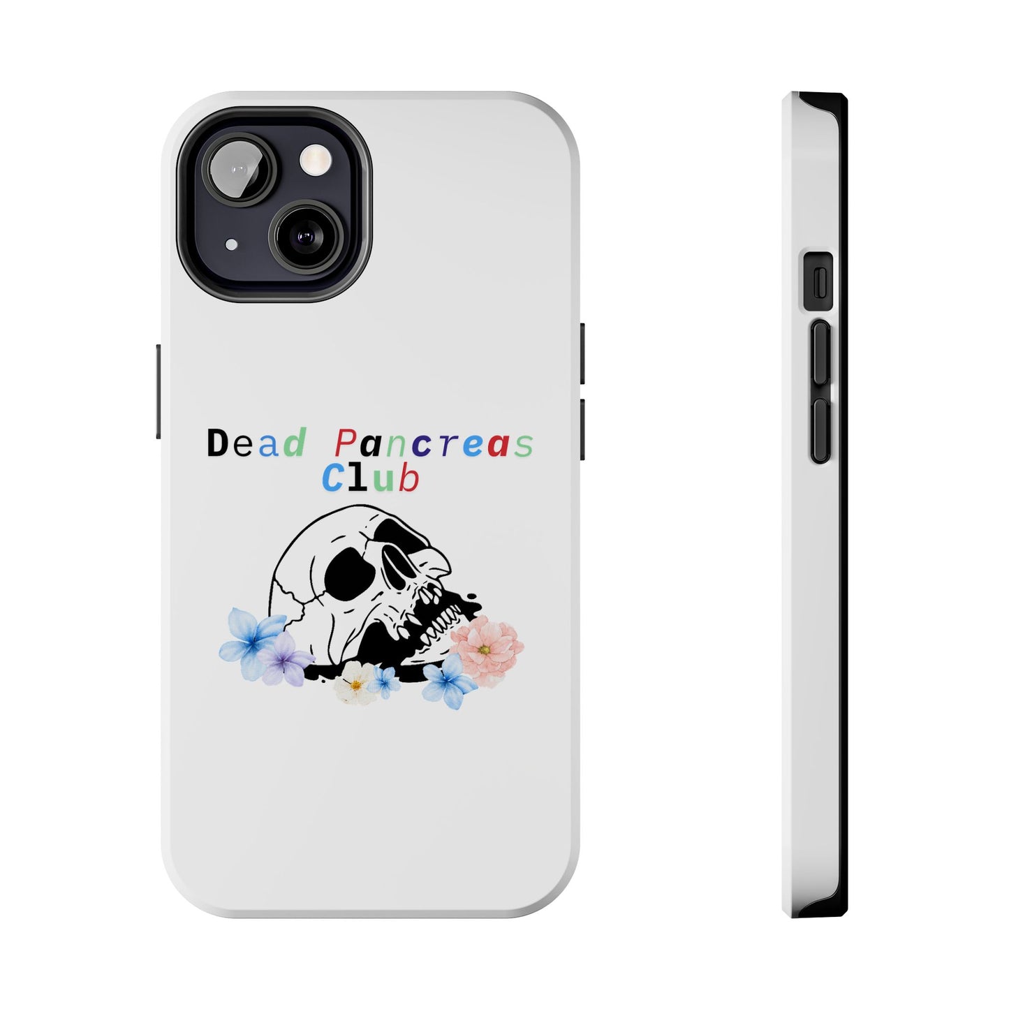 Skull & Flowers Dead Pancreas Club - Phone Case The Diabuddies Store Mobile Phone Cases $18.23