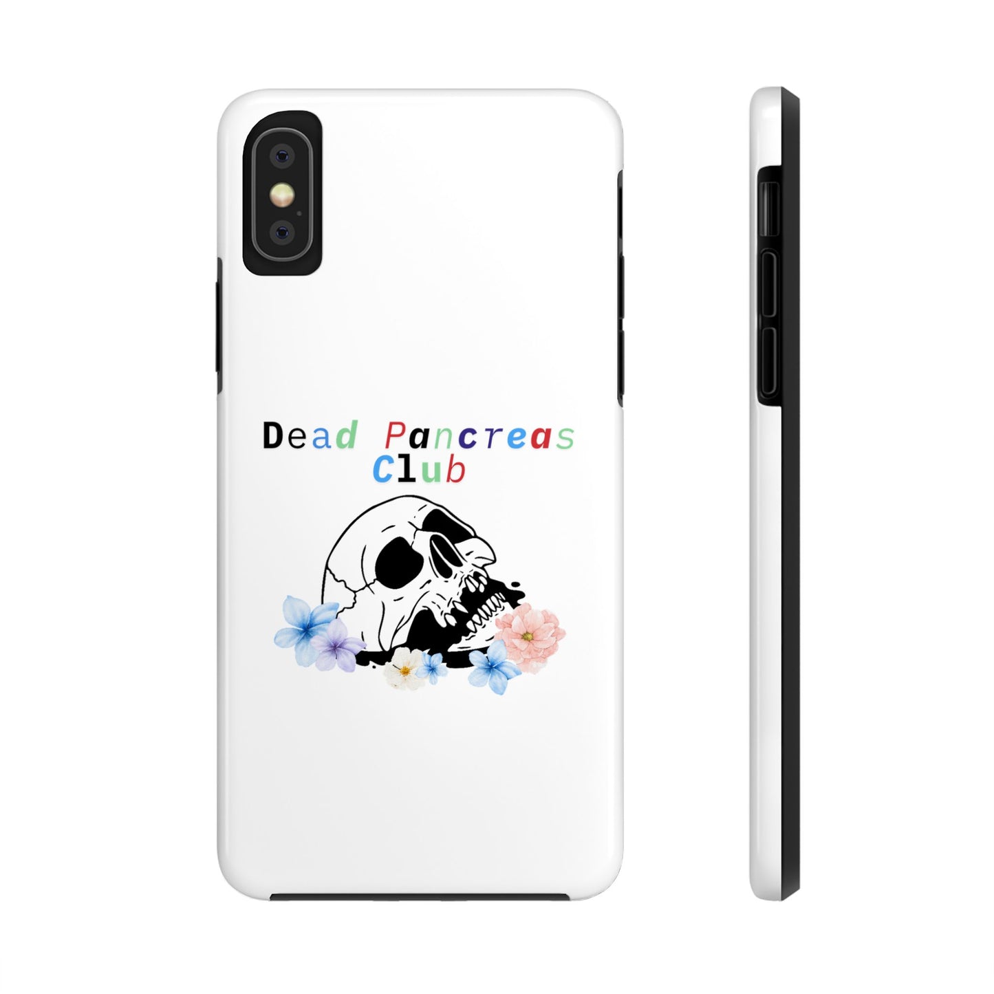 Skull & Flowers Dead Pancreas Club - Phone Case The Diabuddies Store Mobile Phone Cases $18.23