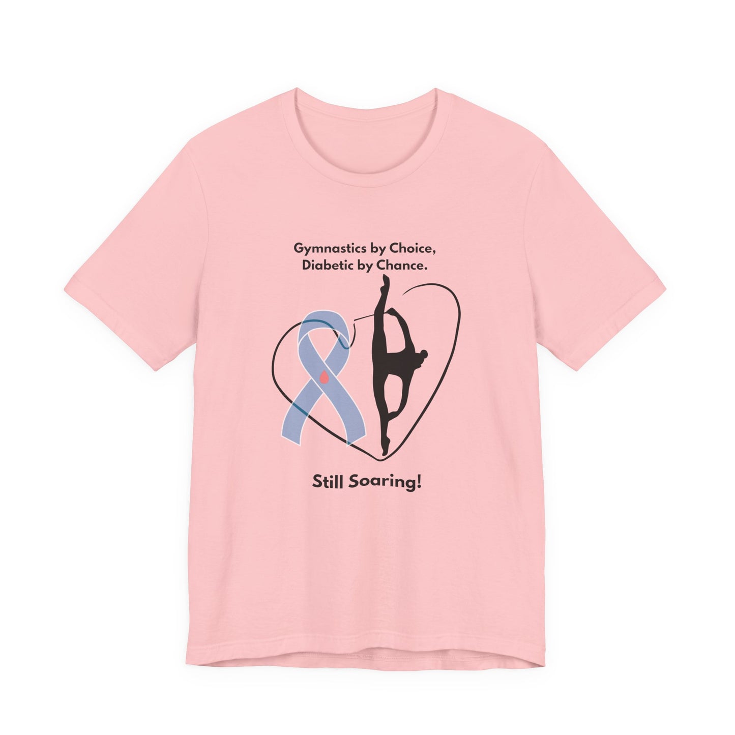 The Diabuddies Store Diabetes & Gymnastics - Unisex Tee Diabetes & Gymnastics - Unisex Tee: Defy expectations and tumble forward! This comfortable racerback tank is designed for the resilient gymnast who manages diabetes with grace and strength. Show the