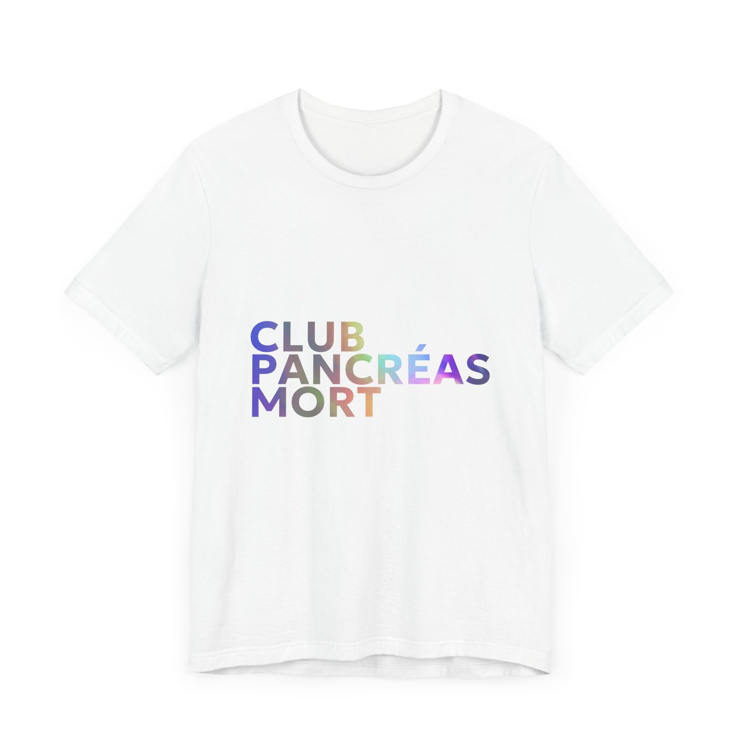 Rainbow Dead Pancreas Club (French) Unisex Tee The Diabuddies Store T-Shirts $22.38