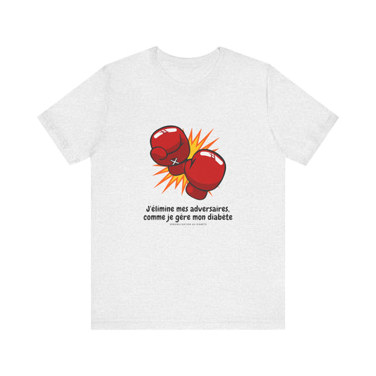 Diabetes & Boxing (French)- Unisex Tee The Diabuddies Store T-Shirts $22.50