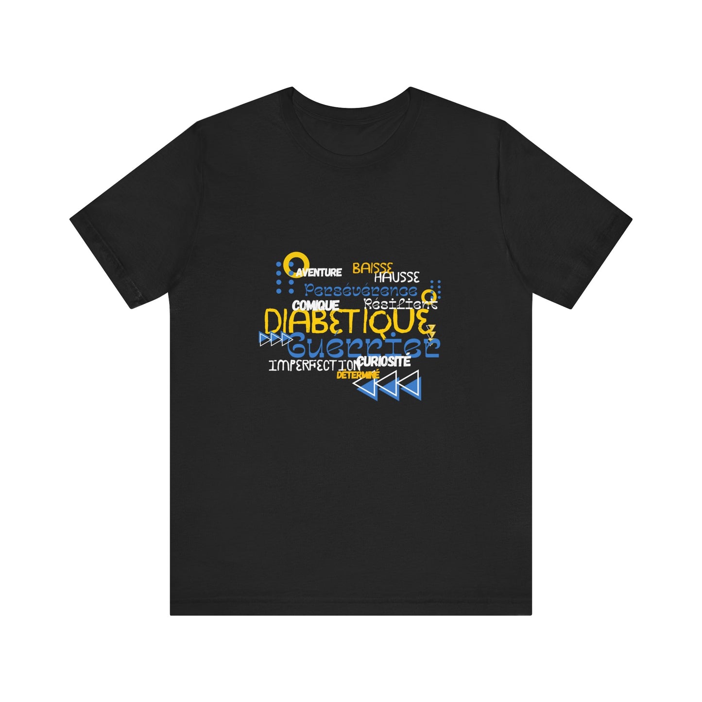 The Diabuddies Store Uplifted & Unleashed (French) - Unisex Tee Uplifted & Unleashed (French) - Unisex Tee: Embrace your strength, defy the odds. This tee is more than just a shirt; it's a vibrant testament to the diabetic warrior within. T-Shirts $30.27