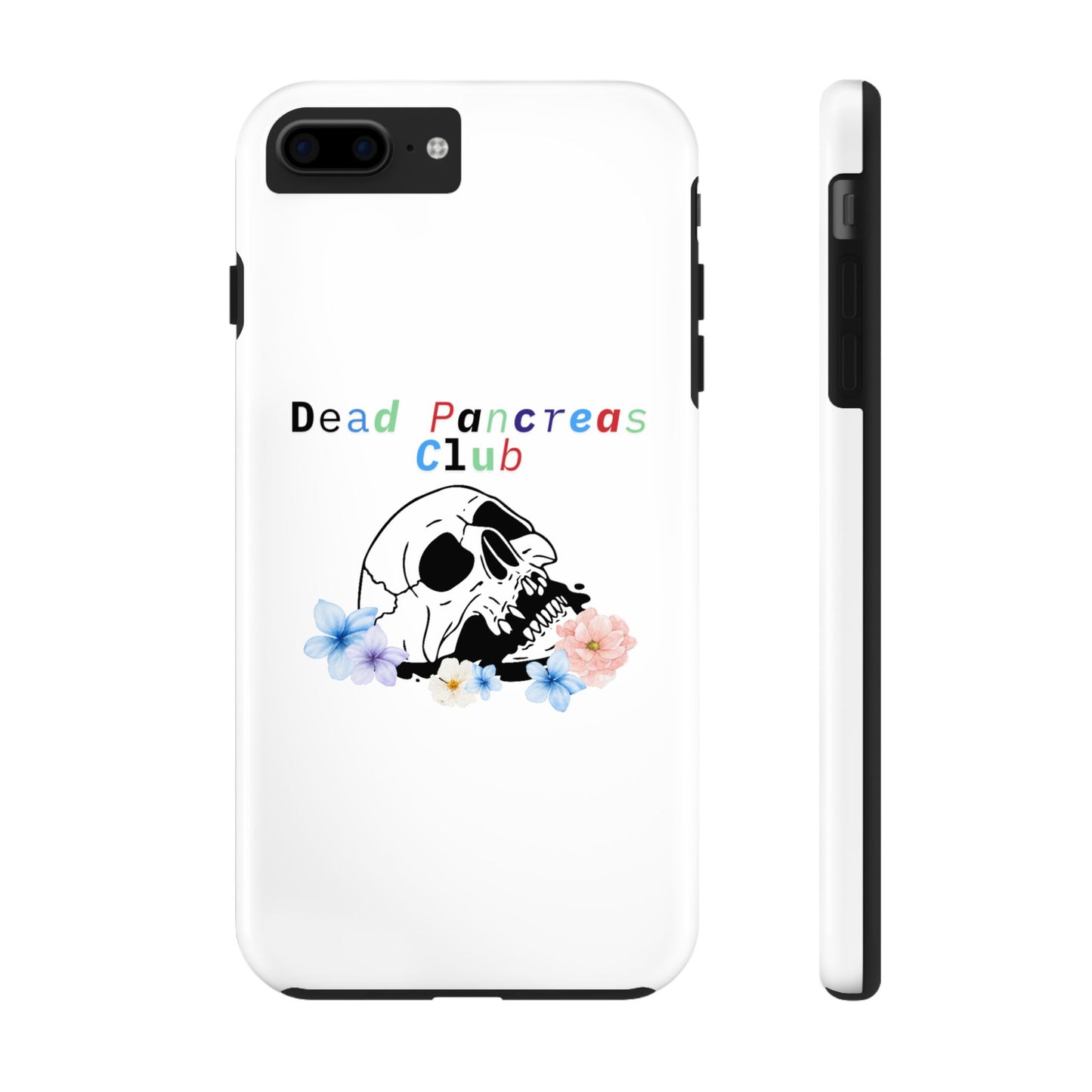 Skull & Flowers Dead Pancreas Club - Phone Case The Diabuddies Store Mobile Phone Cases $18.23