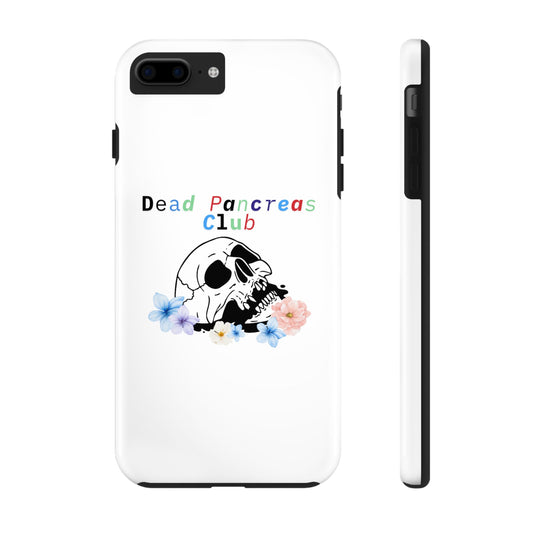 Skull & Flowers Dead Pancreas Club - Phone Case The Diabuddies Store Mobile Phone Cases $18.23