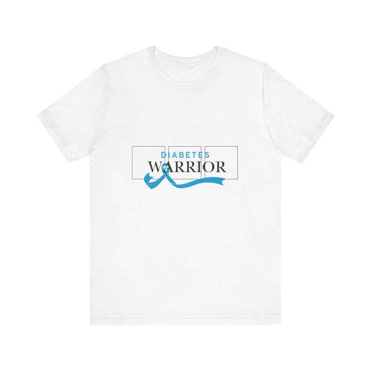 Diabetes Warrior, Blue Ribbon - Unisex Tee The Diabuddies Store T-Shirts $22.50