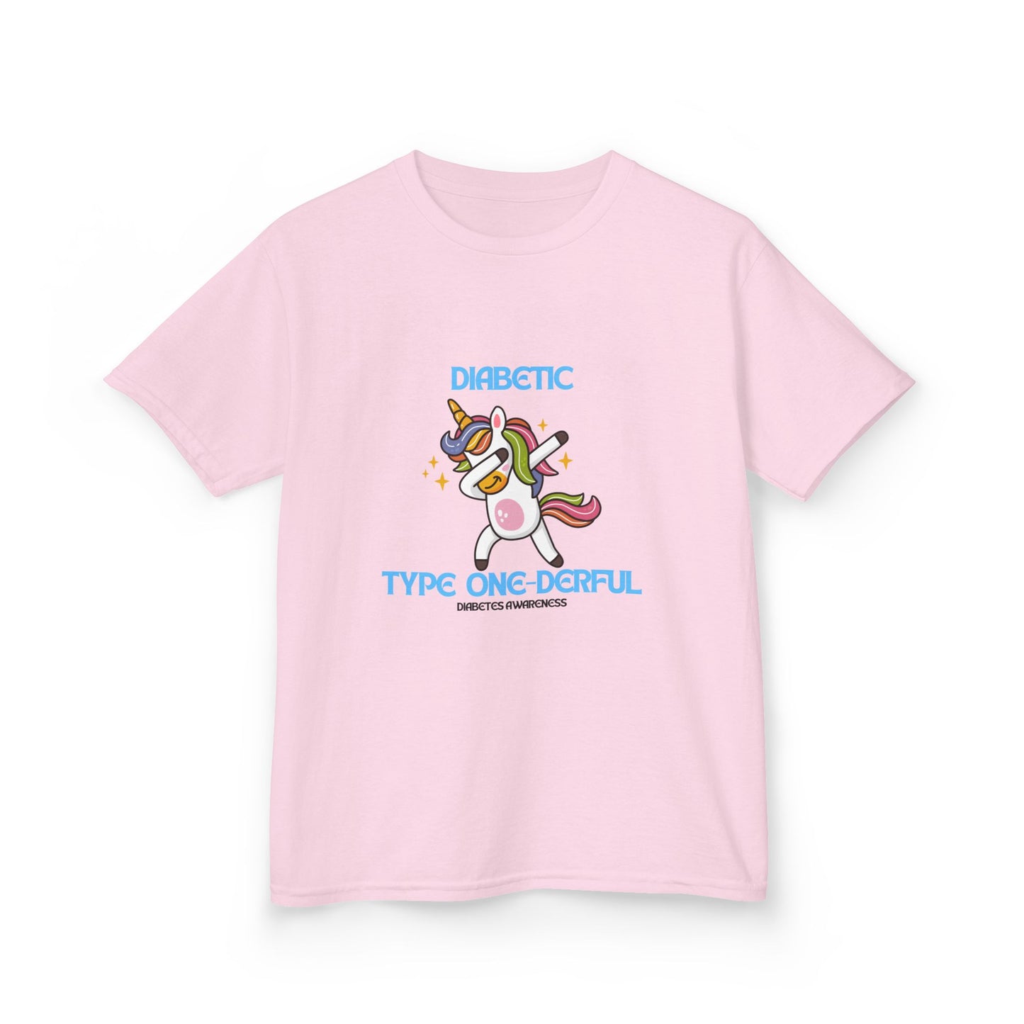 The Diabuddies Store Diabetes Type One-derful - Kids Tee Diabetes Type One-derful - Kids Tee: This Tee is a celebration of strength and uniqueness! Let your child proudly declare their "Type One-derful" spirit with a smile. T-Shirts $19.22
