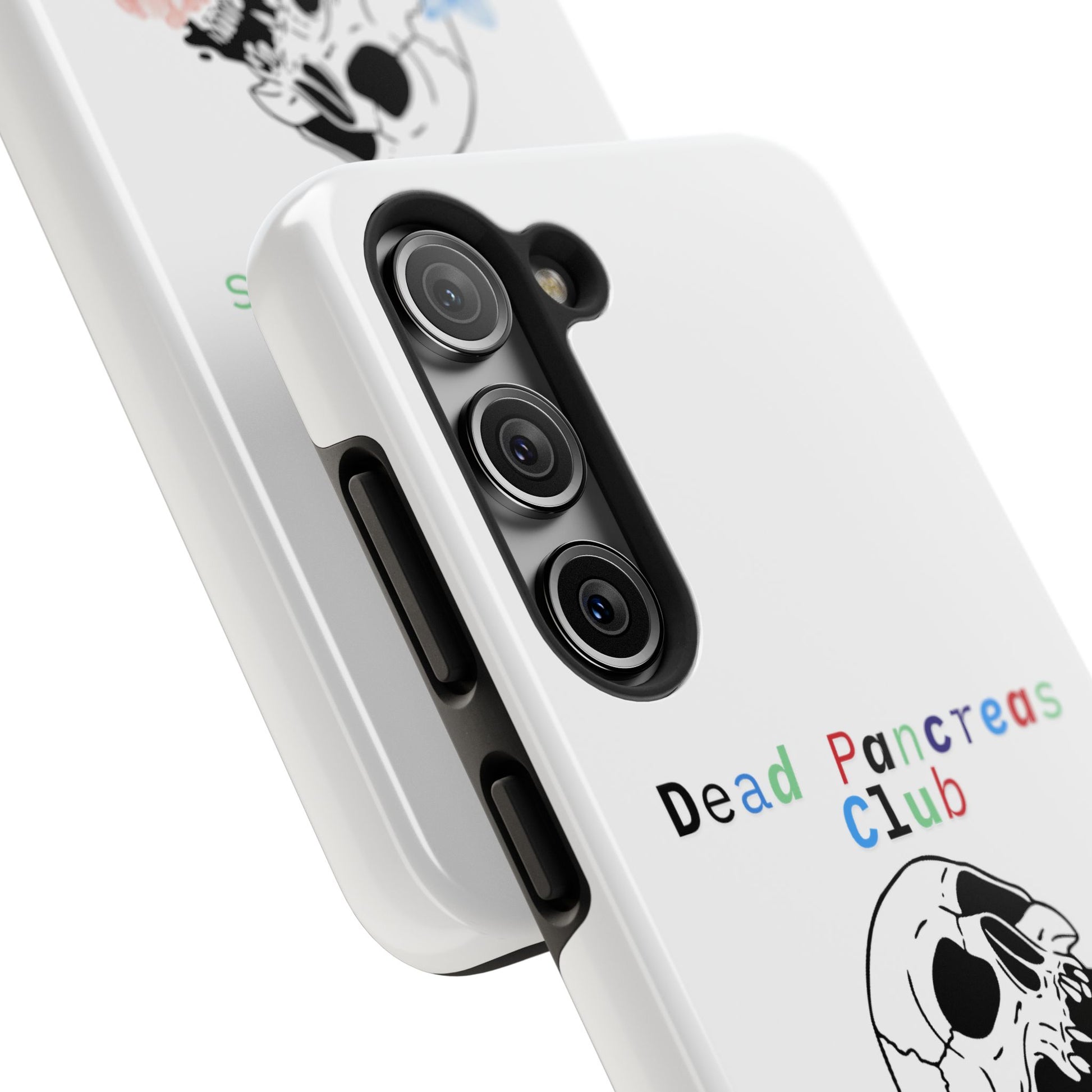 Skull & Flowers Dead Pancreas Club - Phone Case The Diabuddies Store Mobile Phone Cases $18.23