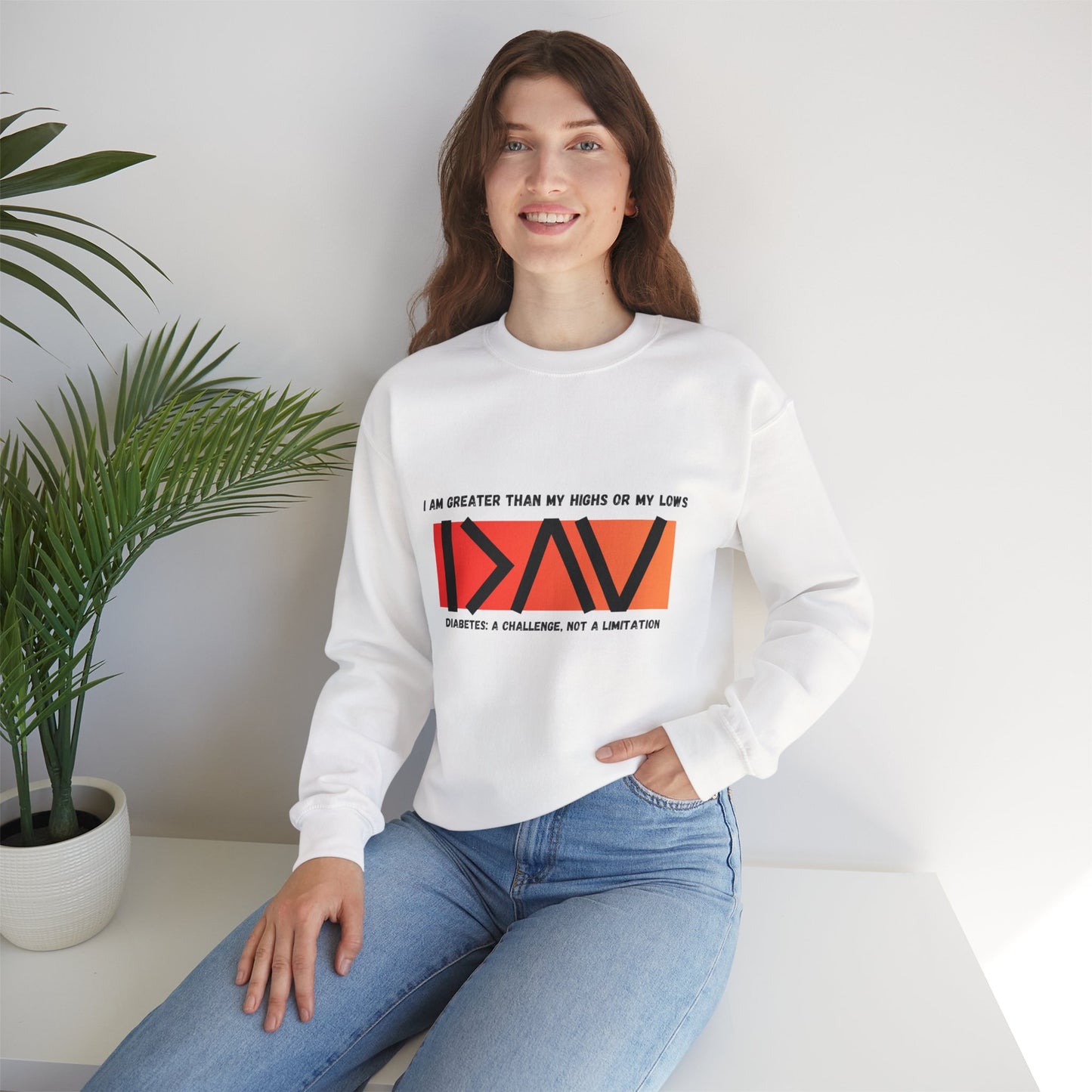 Greater than (Orange) - Unisex Sweatshirt