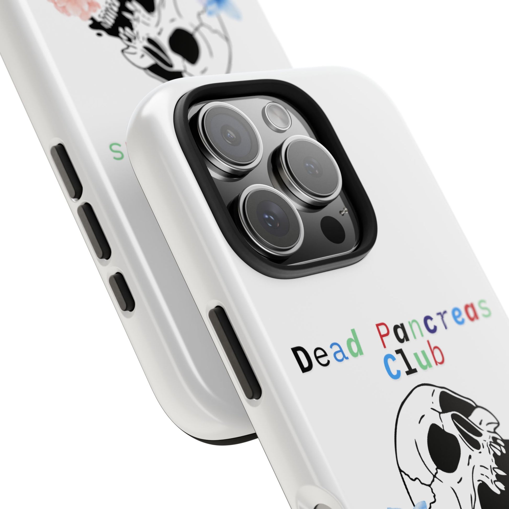 Skull & Flowers Dead Pancreas Club - Phone Case The Diabuddies Store Mobile Phone Cases $18.23