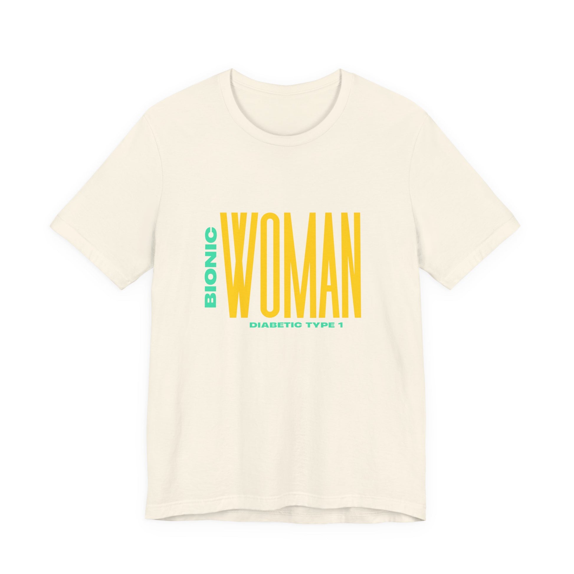 The Diabuddies Store Bionic Woman (Diabetes) - Unisex Tee Bionic Woman (Diabetes) - Unisex Tee: Unleash your inner Bionic strength! This Unisex Tee is a powerful statement of resilience, strength, and modern-day heroism for anyone living with Type 1 Diabe