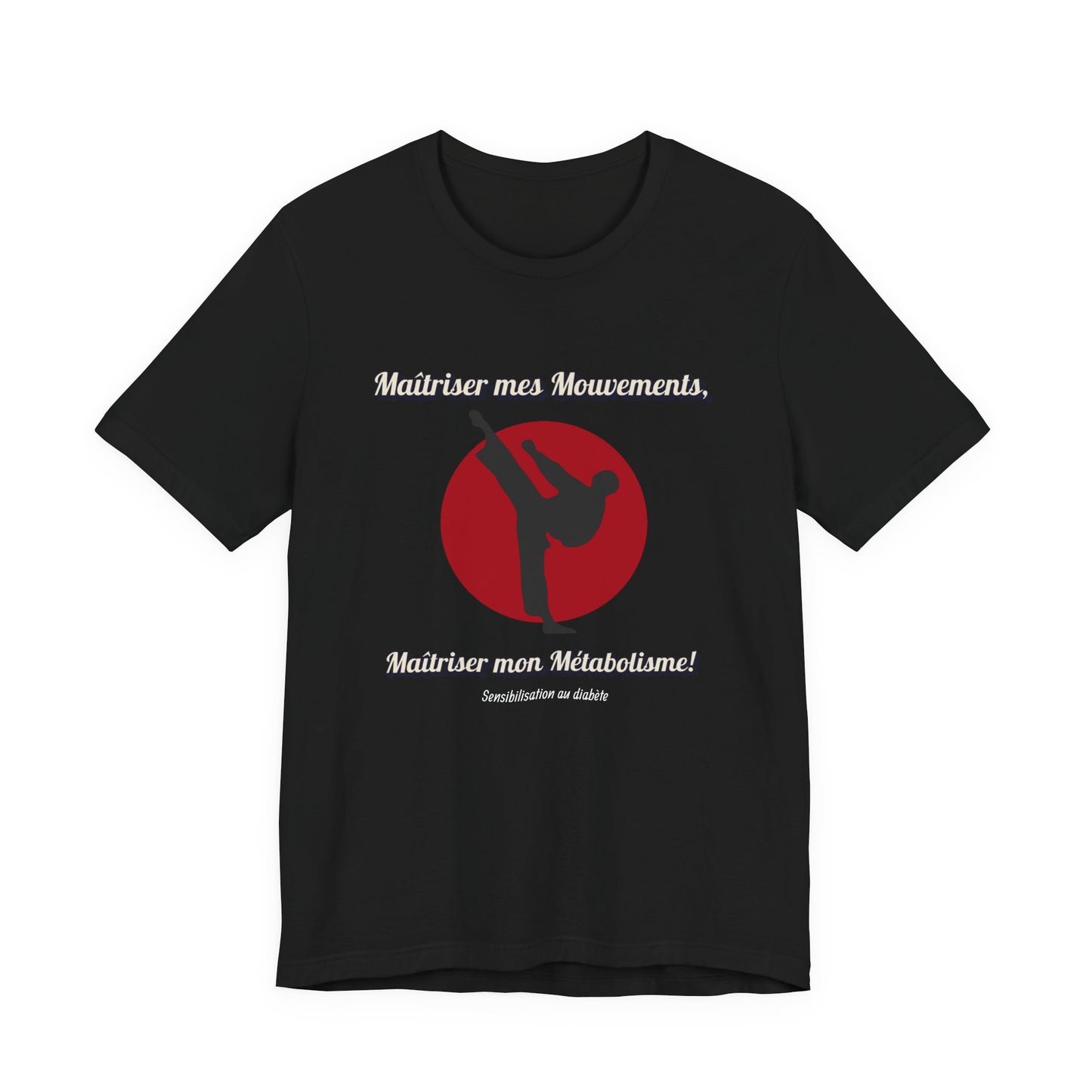 Diabetes & Karate (French) - Unisex Tee The Diabuddies Store T-Shirts $30.27