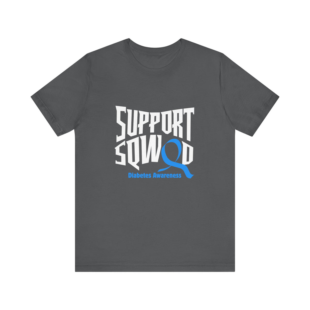 The Diabuddies Store T1D Support Squad - Unisex Tee T1D Support Squad - Unisex Tee: Join the T1D Support Squad! A soft, comfy tee for anyone showing love and solidarity for the T1D warrior in their life. T-Shirt Awareness clothing,Casual Wear,Diabetes,Dia