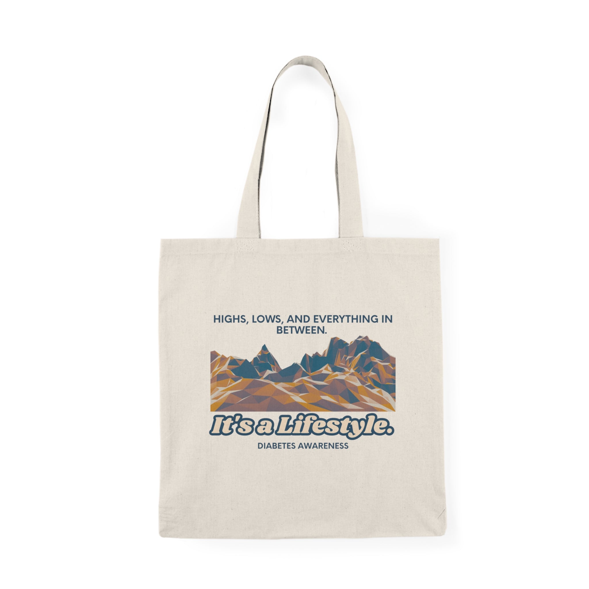 The Diabuddies Store Highs, Lows, and Everything in Between - Tote Bags Highs, Lows, and Everything in Between - Tote Bags: Life's a rollercoaster, and this tote bag gets it! Our "Highs, Lows, and Everything in Between" bag is for anyone who embraces the