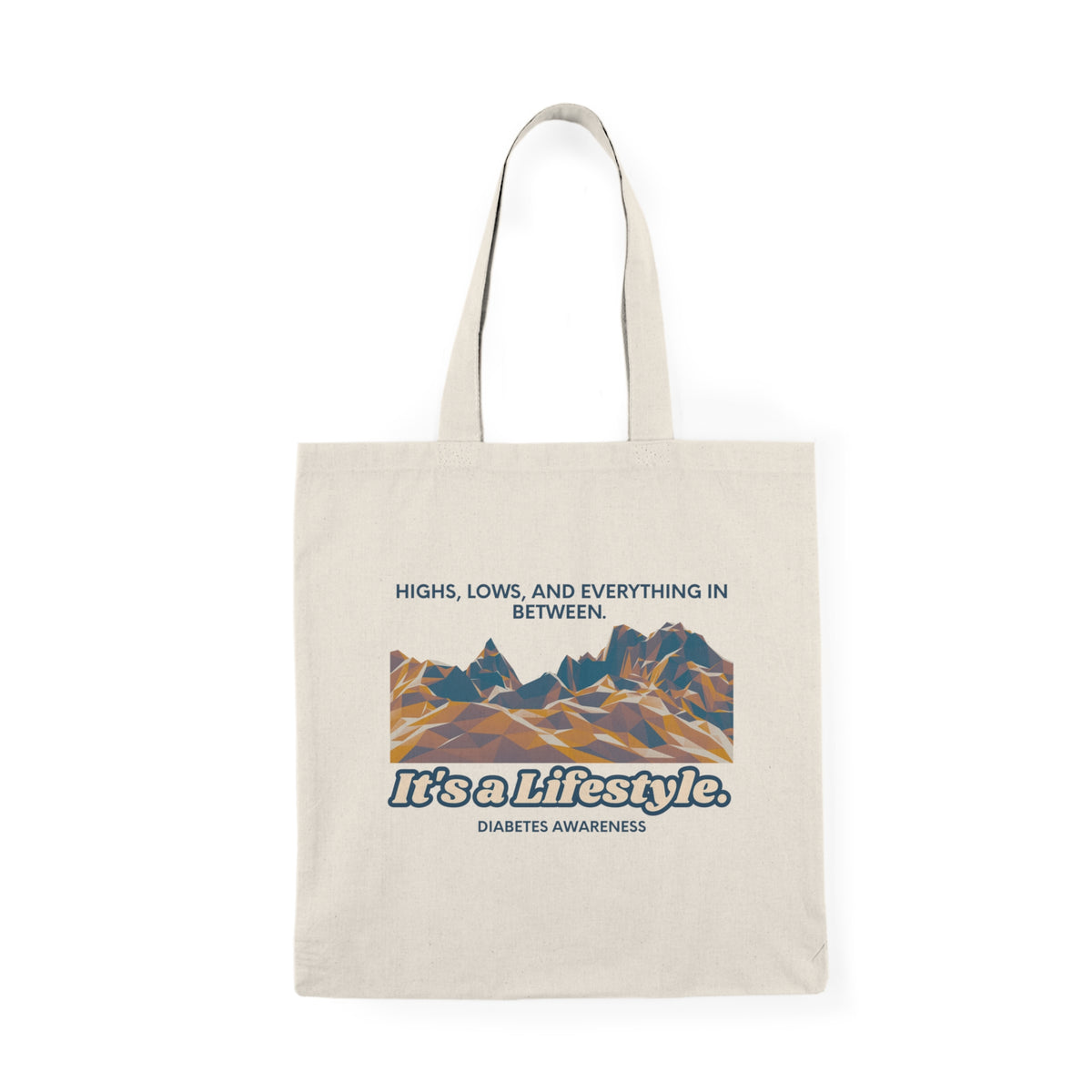 The Diabuddies Store Highs, Lows, and Everything in Between - Tote Bags Highs, Lows, and Everything in Between - Tote Bags: Life's a rollercoaster, and this tote bag gets it! Our "Highs, Lows, and Everything in Between" bag is for anyone who embraces the