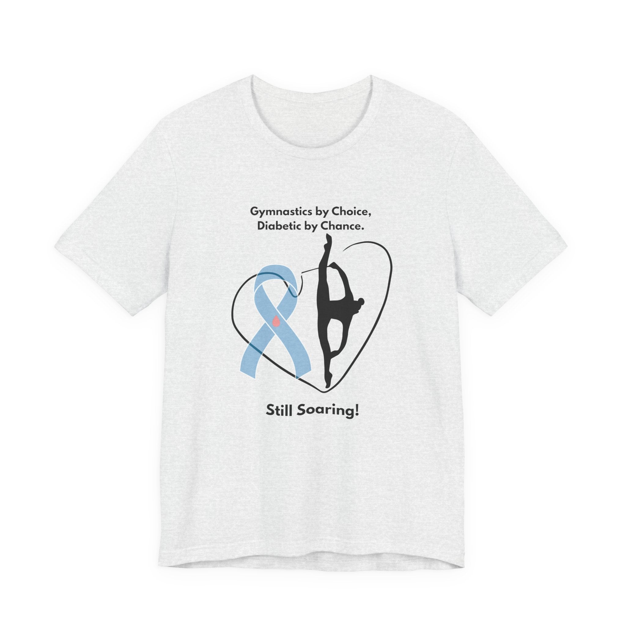 The Diabuddies Store Diabetes & Gymnastics - Unisex Tee Diabetes & Gymnastics - Unisex Tee: Defy expectations and tumble forward! This comfortable racerback tank is designed for the resilient gymnast who manages diabetes with grace and strength. Show the