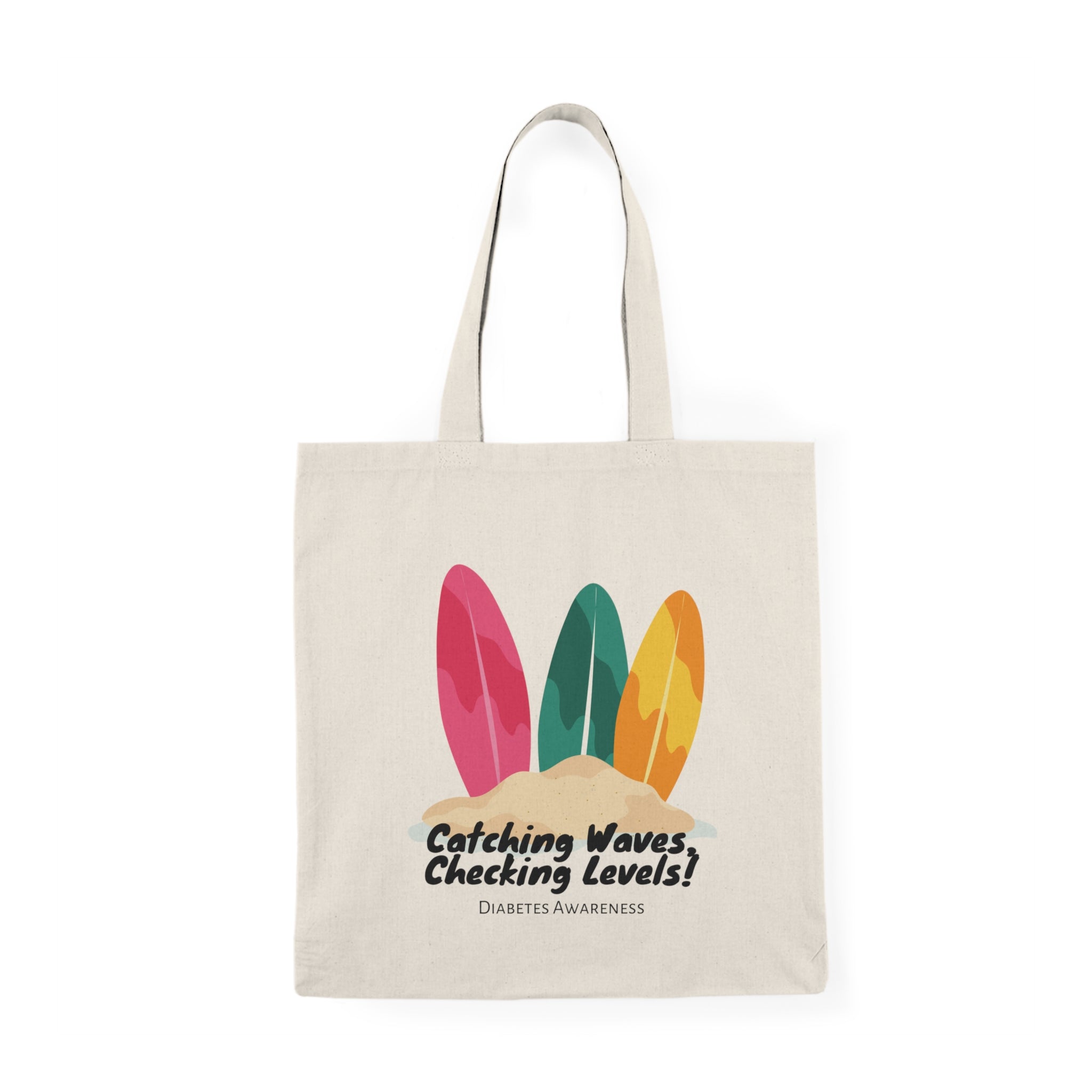 The Diabuddies Store Catching Waves, Checking my Levels (Surfboards)- Tote Bags Catching Waves, Checking my Levels (Surfboards)- Tote Bags: Ride the flow of life in our "Catching Waves, Checking Levels..." with surfboards Tote Bag. Bags Canvas tote shoppe