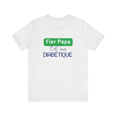 Proud Dad of a Diabetic (French / Son) - Unisex Tee The Diabuddies Store T-Shirts $22.50