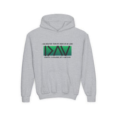 The Diabuddies Store I am Greater than (Green) - Youth Hoodie I am Greater than (Green) - Youth Hoodie: Celebrate resilience and strength with this Youth Hoodie! It's a powerful symbol for young individuals living with diabetes, reminding them that they a