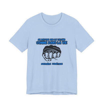 The Diabuddies Store Diabetes & UFC (French/Guerrière) Unisex Tee Diabetes & UFC (French/Guerrière) Unisex Tee: Fight on the mat, fight in life. Empowering unisex shirt for Diabetic Warriors. Show your strength & resilience. T-Shirts $30.27