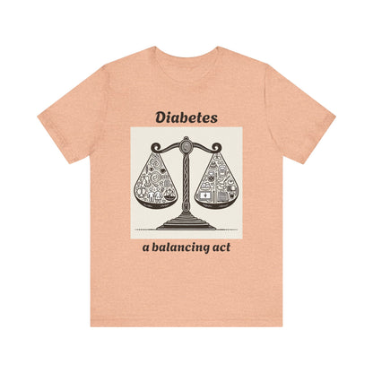 Diabetes Balancing Act - Unisex Tee The Diabuddies Store T-Shirts $24.73
