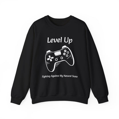 Level Up (Gaming Remote Control) - Unisex Sweatshirt The Diabuddies Store Sweatshirts $32.95